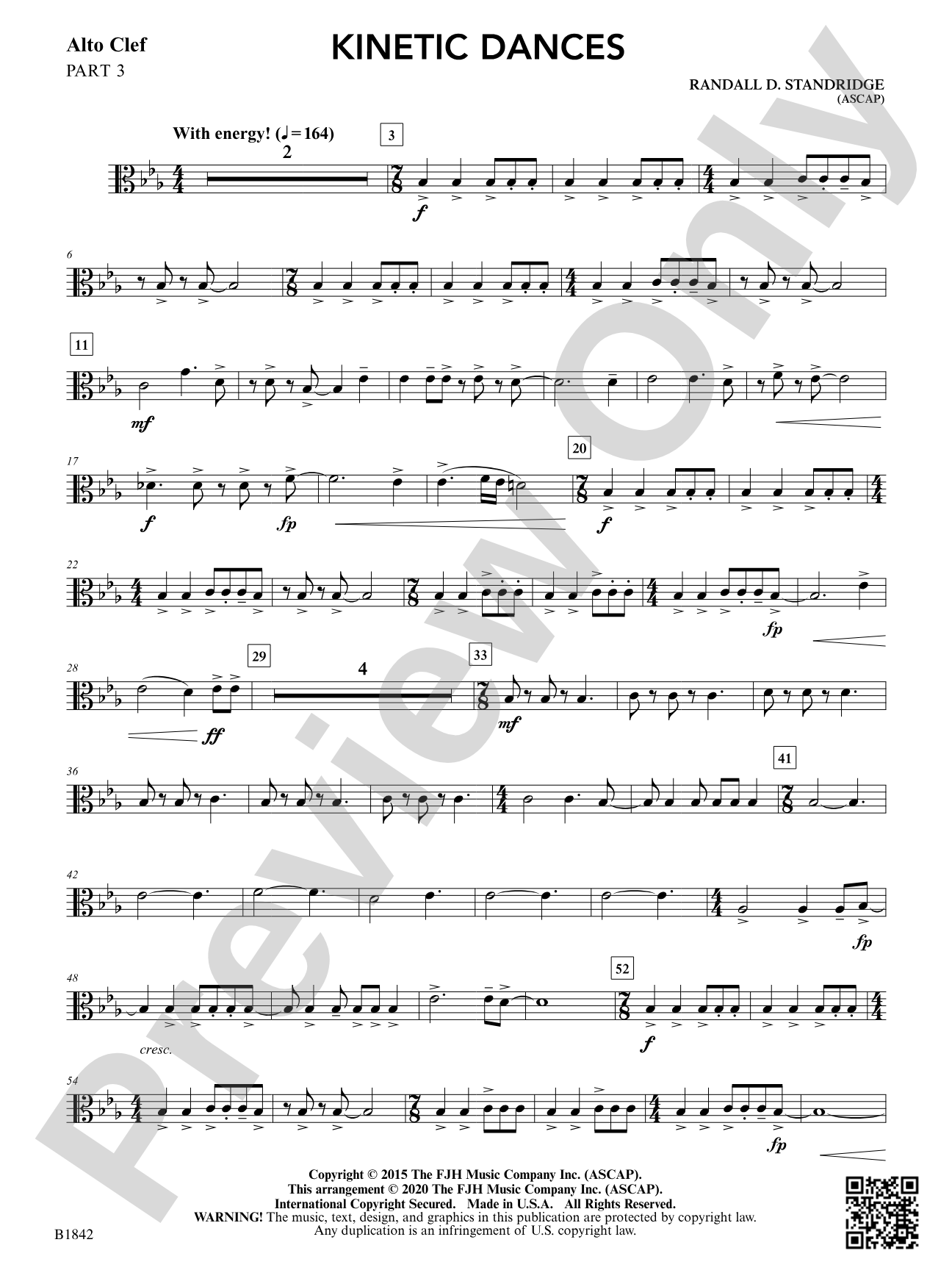 Kinetic Dances: Part 3 - Alto Clef
