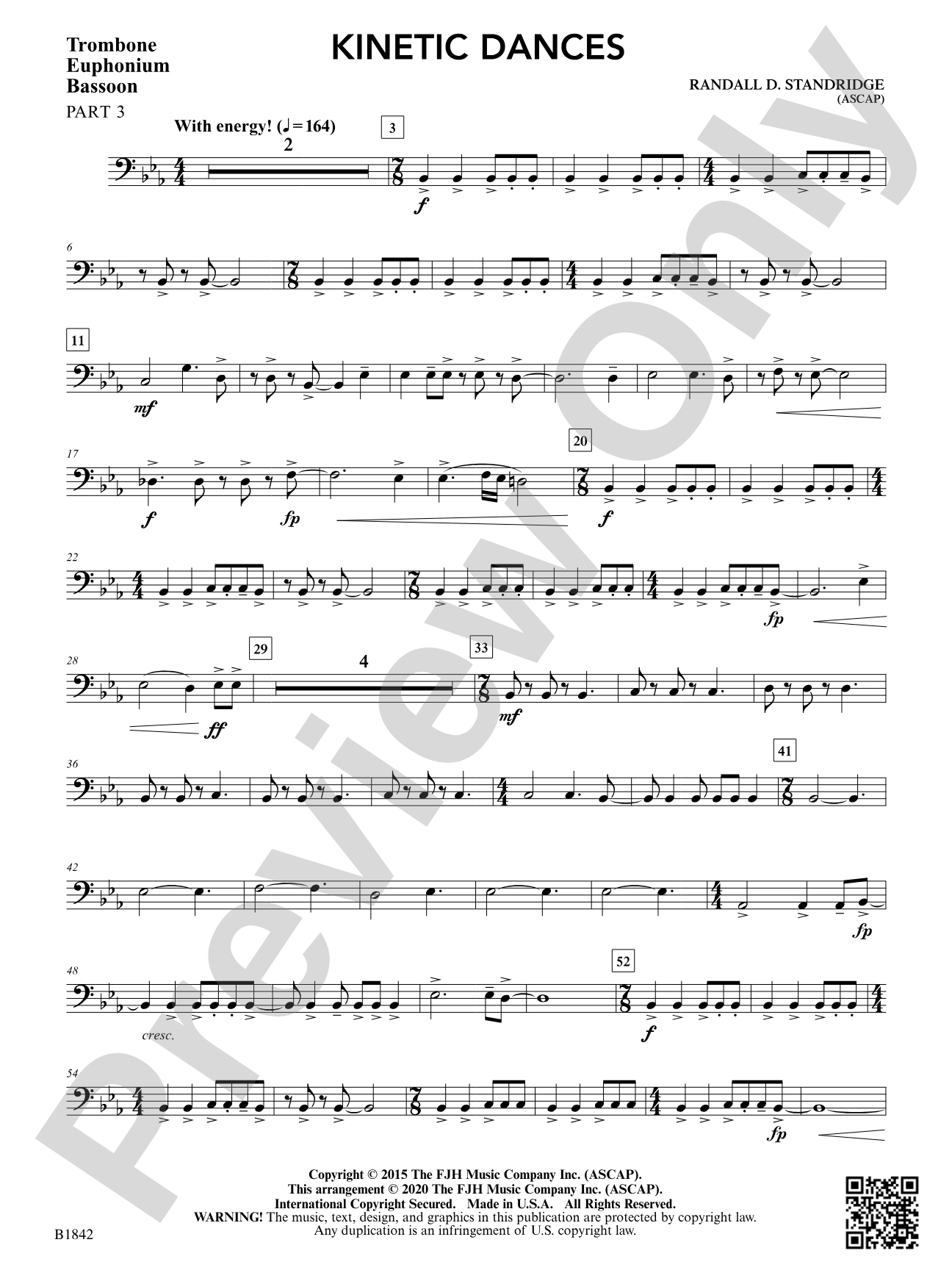 Kinetic Dances: Part 3 - Trombone / Euphonium / Bassoon