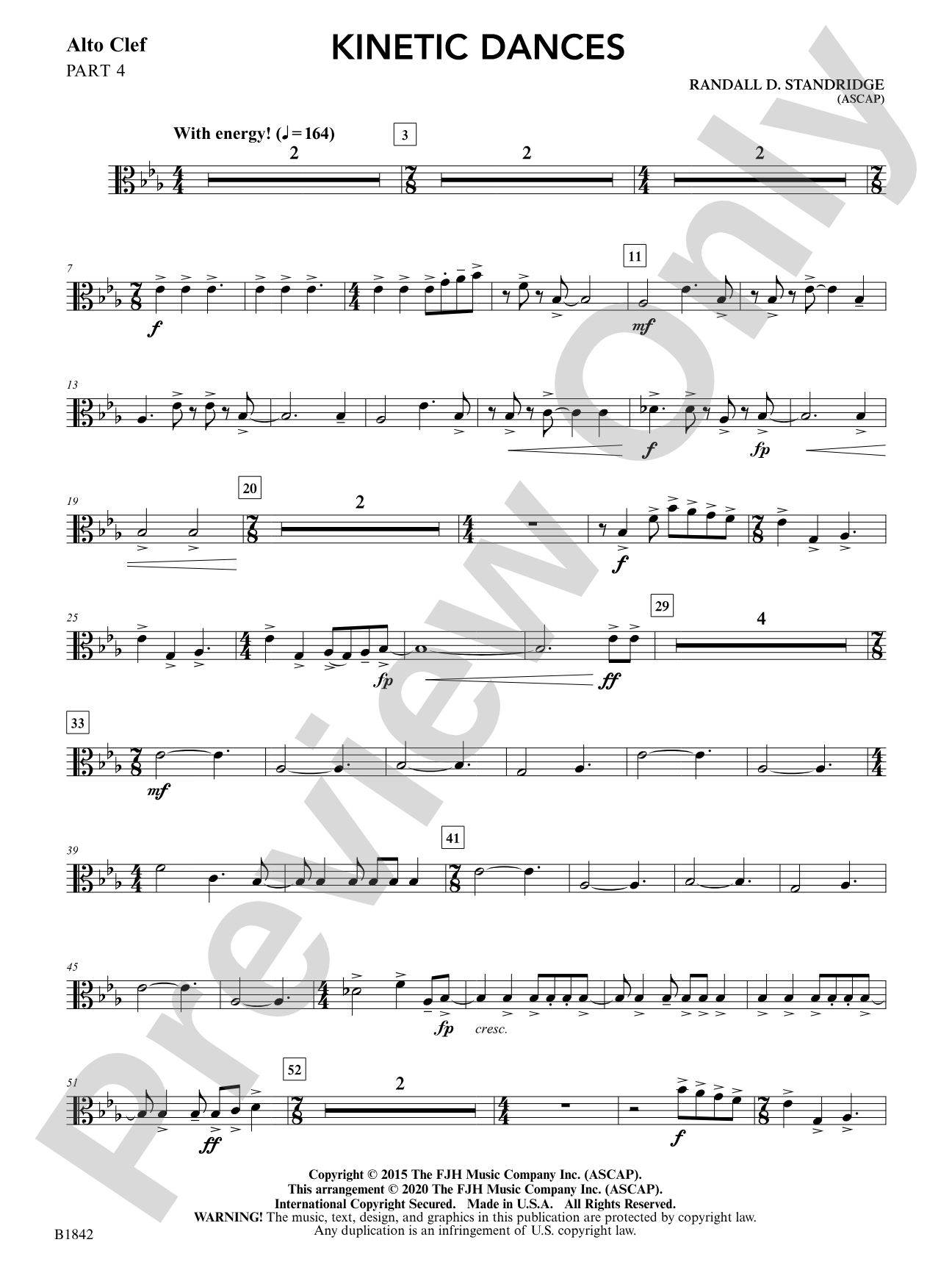 Kinetic Dances: Part 4 - Alto Clef