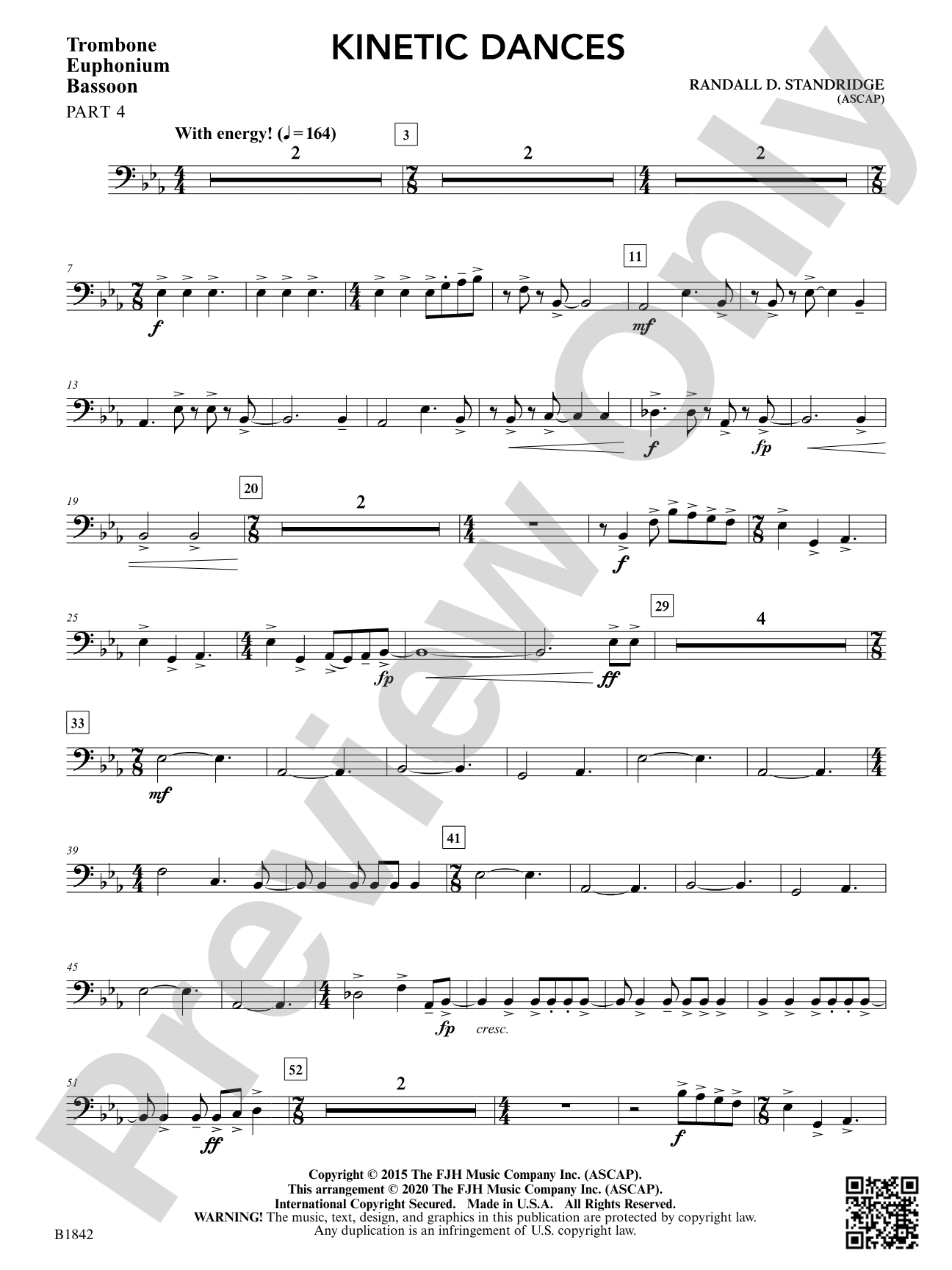 Kinetic Dances: Part 4 - Trombone / Euphonium / Bassoon
