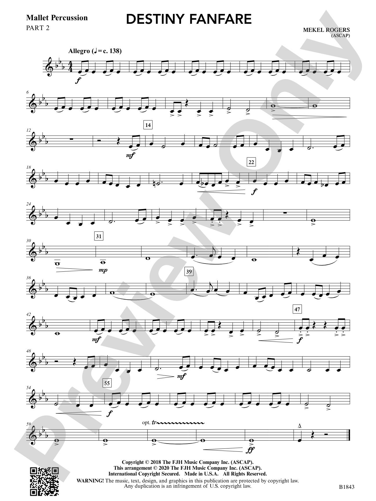 Destiny Fanfare: Mallet Percussion 2