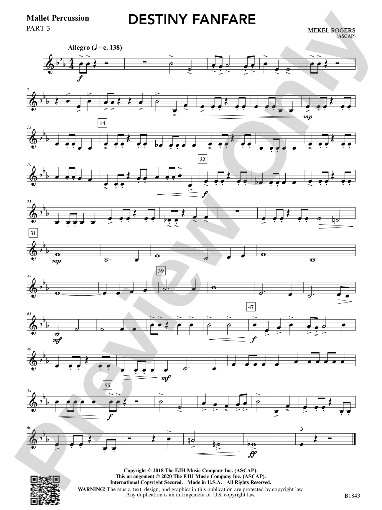 Destiny Fanfare: Mallet Percussion 3