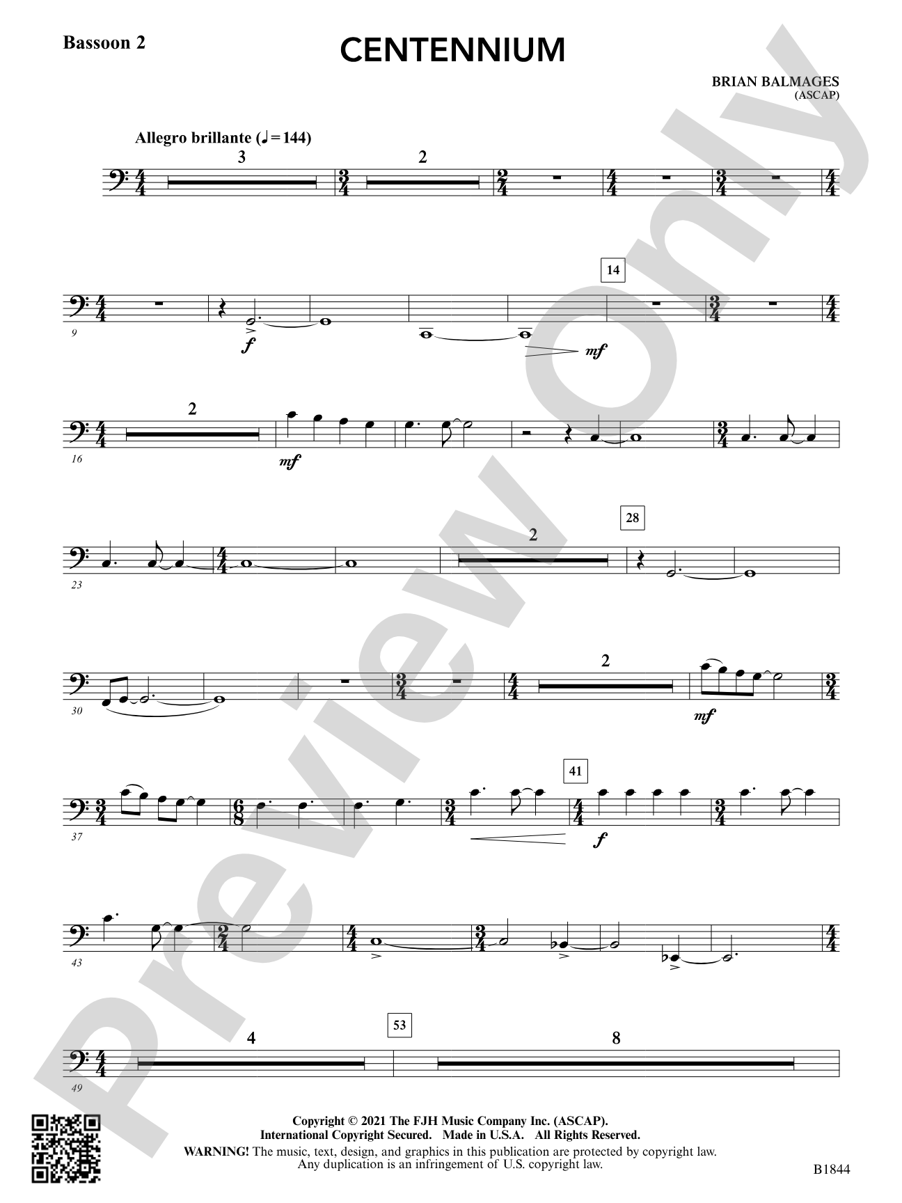 Centennium: Bassoon 2
