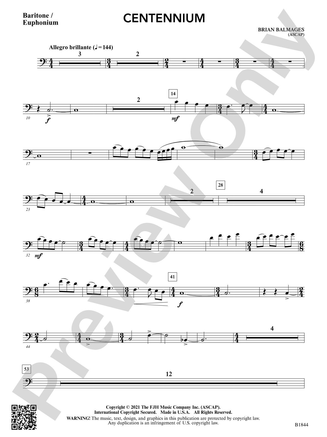 Centennium: Baritone / Euphonium