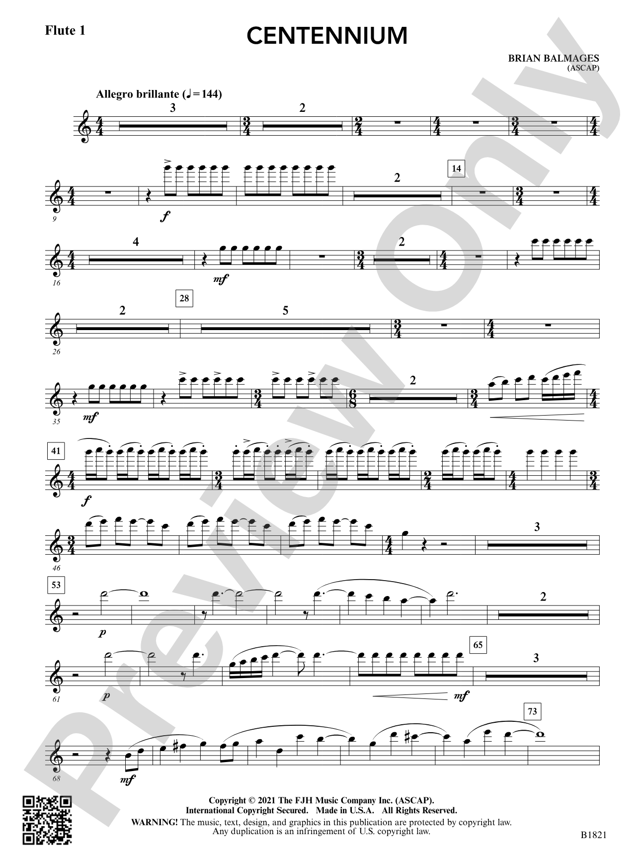 Centennium: Flute 1