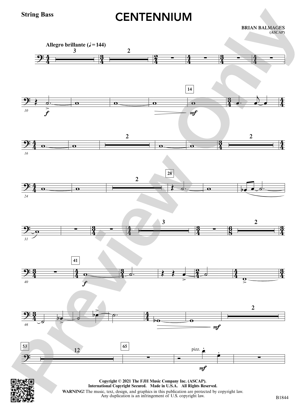 Centennium: String Bass
