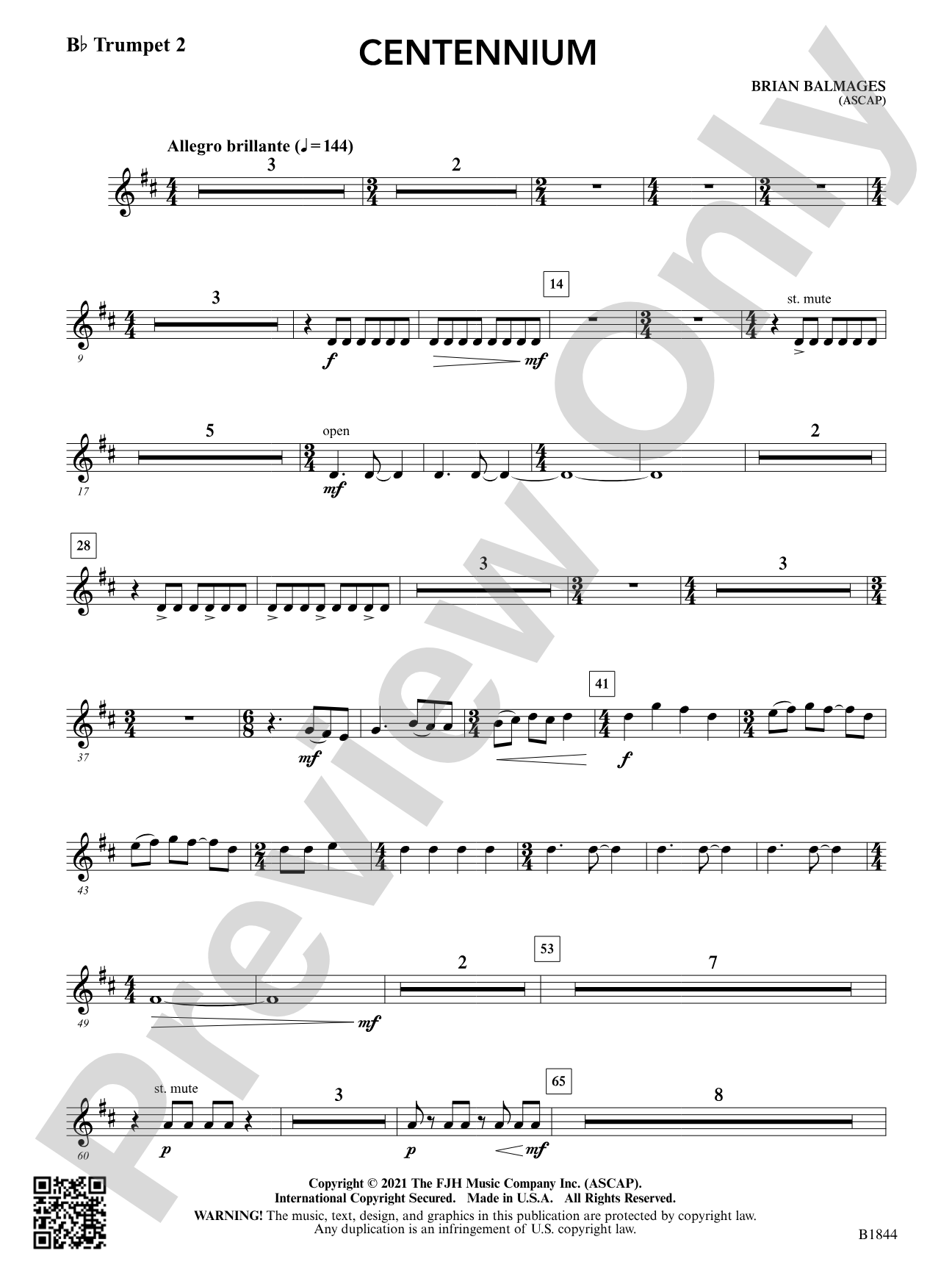 Centennium: B-flat Trumpet 2
