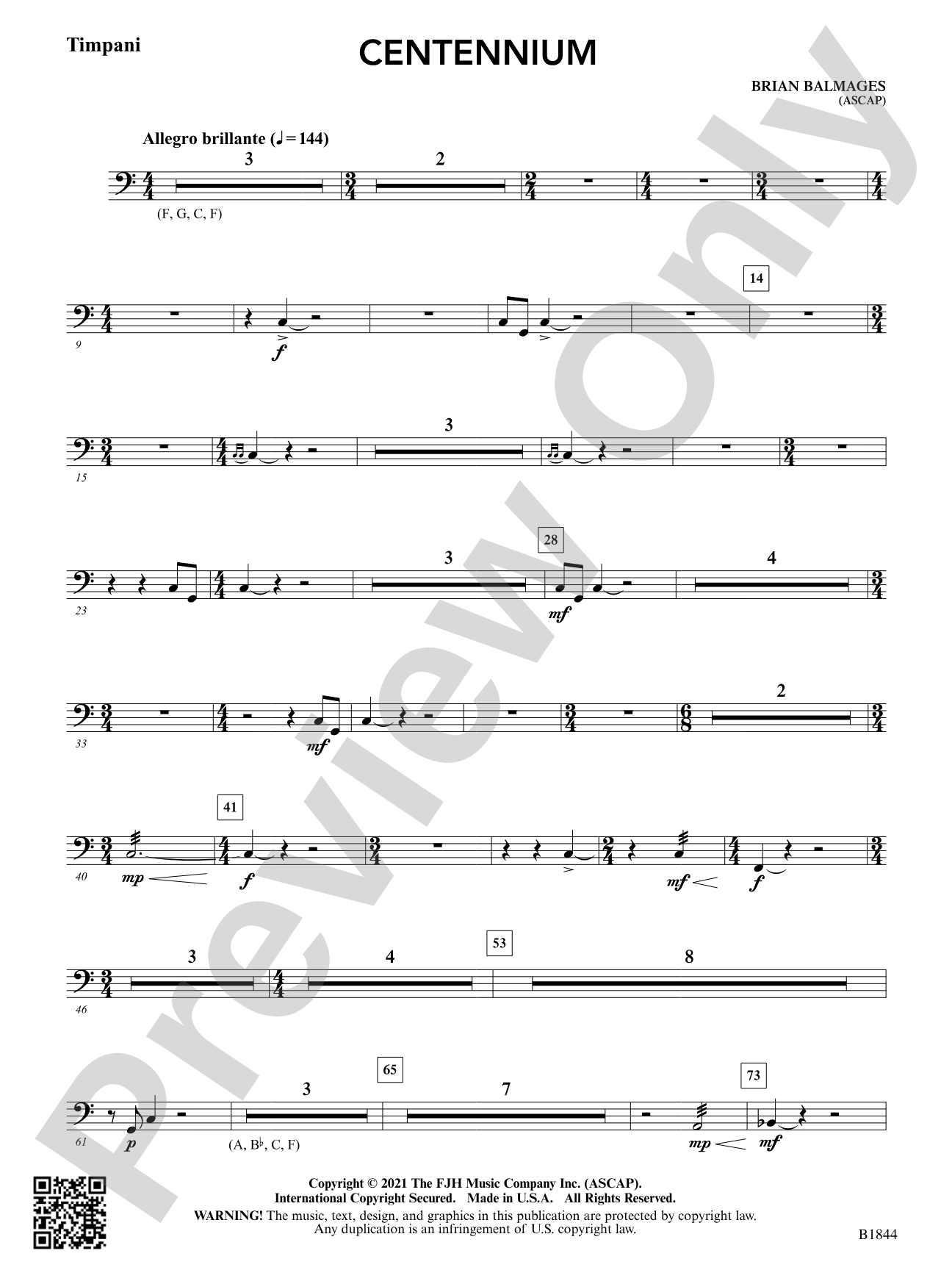 Centennium: Timpani