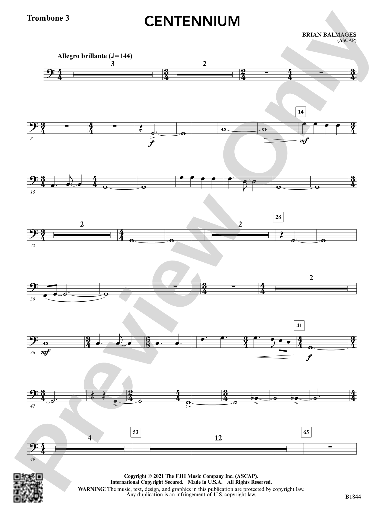 Centennium: Trombone 3