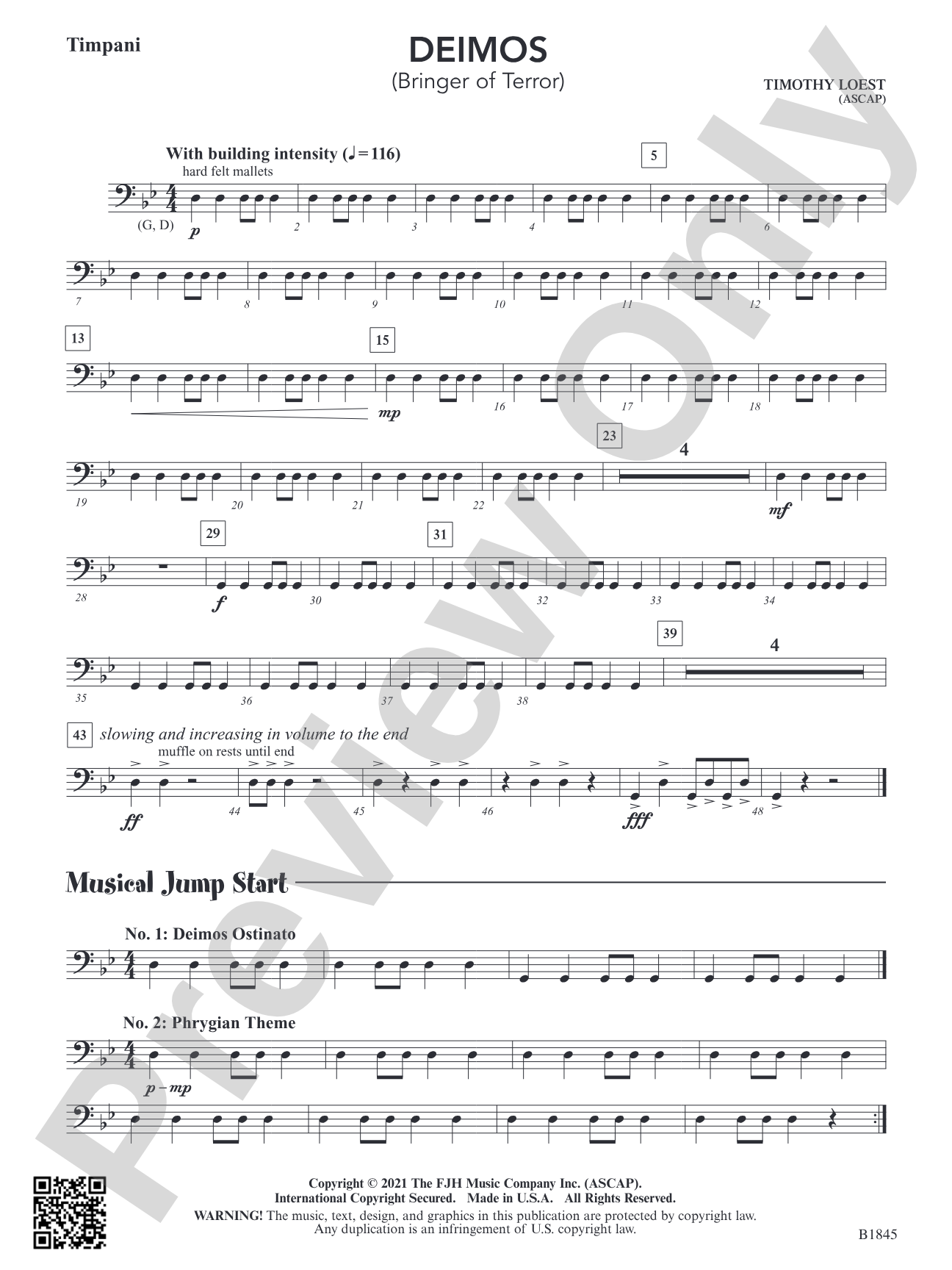 Deimos (Bringer of Terror): Timpani