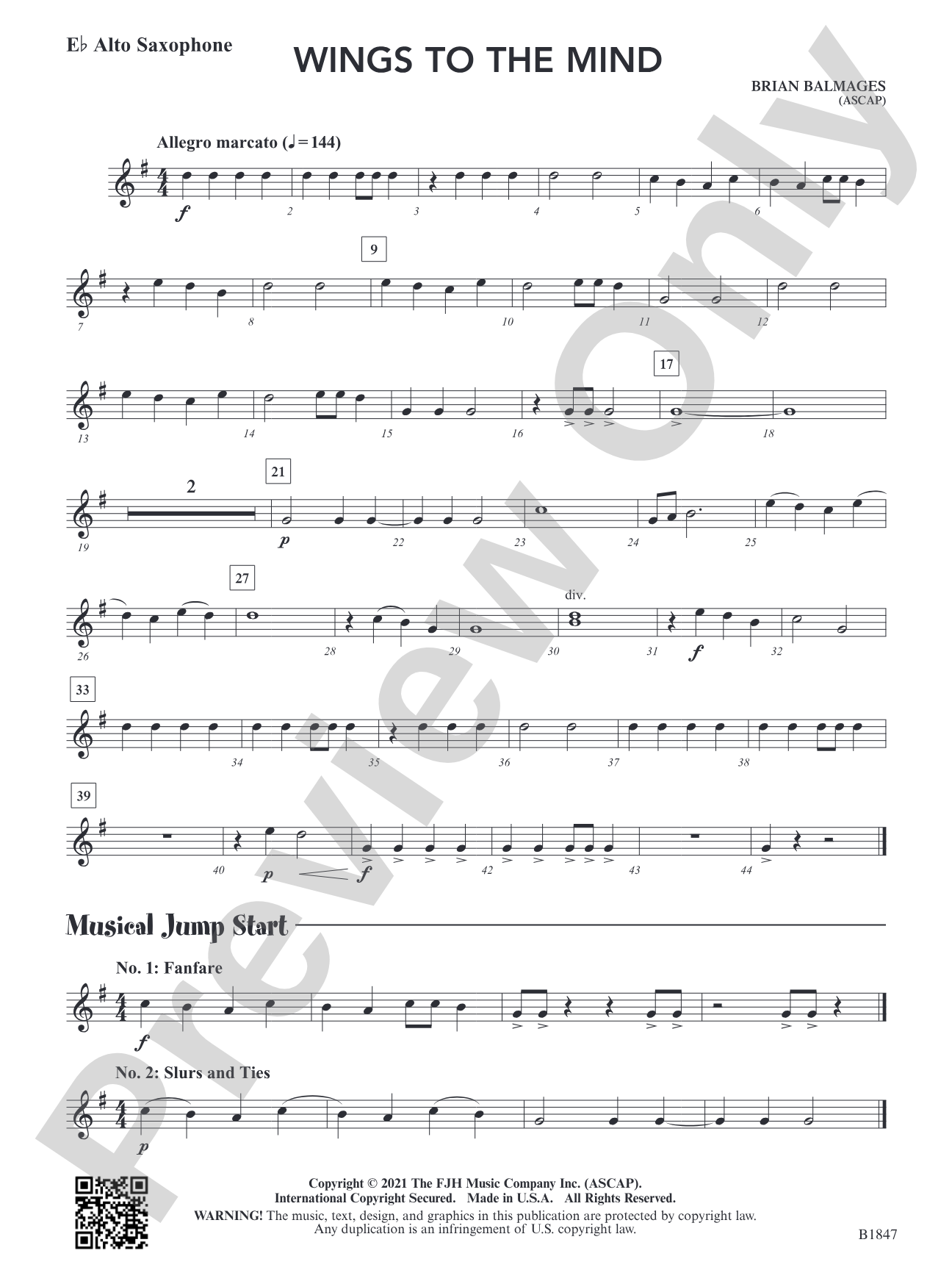 Wings to the Mind: E-flat Alto Saxophone