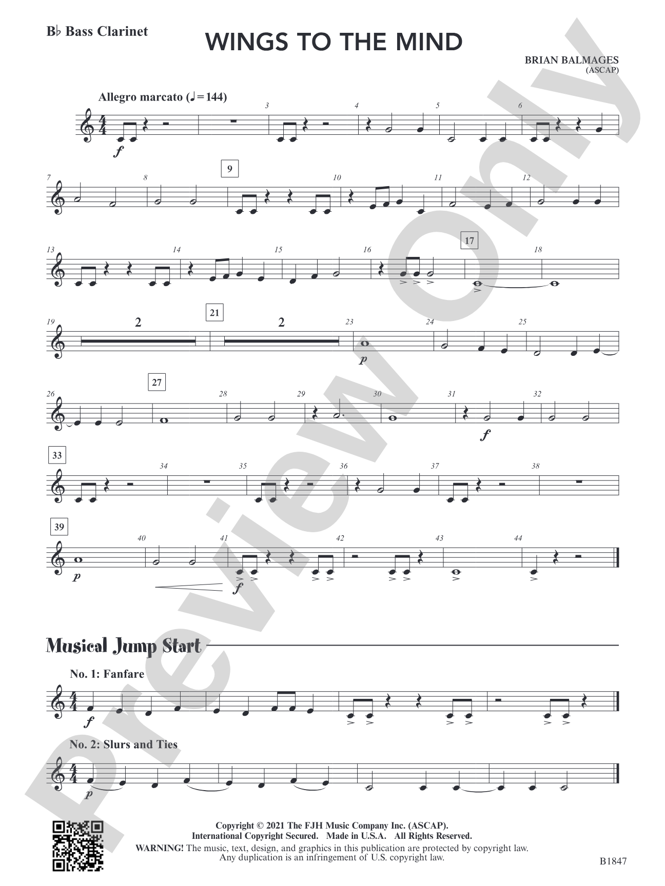 Wings to the Mind: B-flat Bass Clarinet