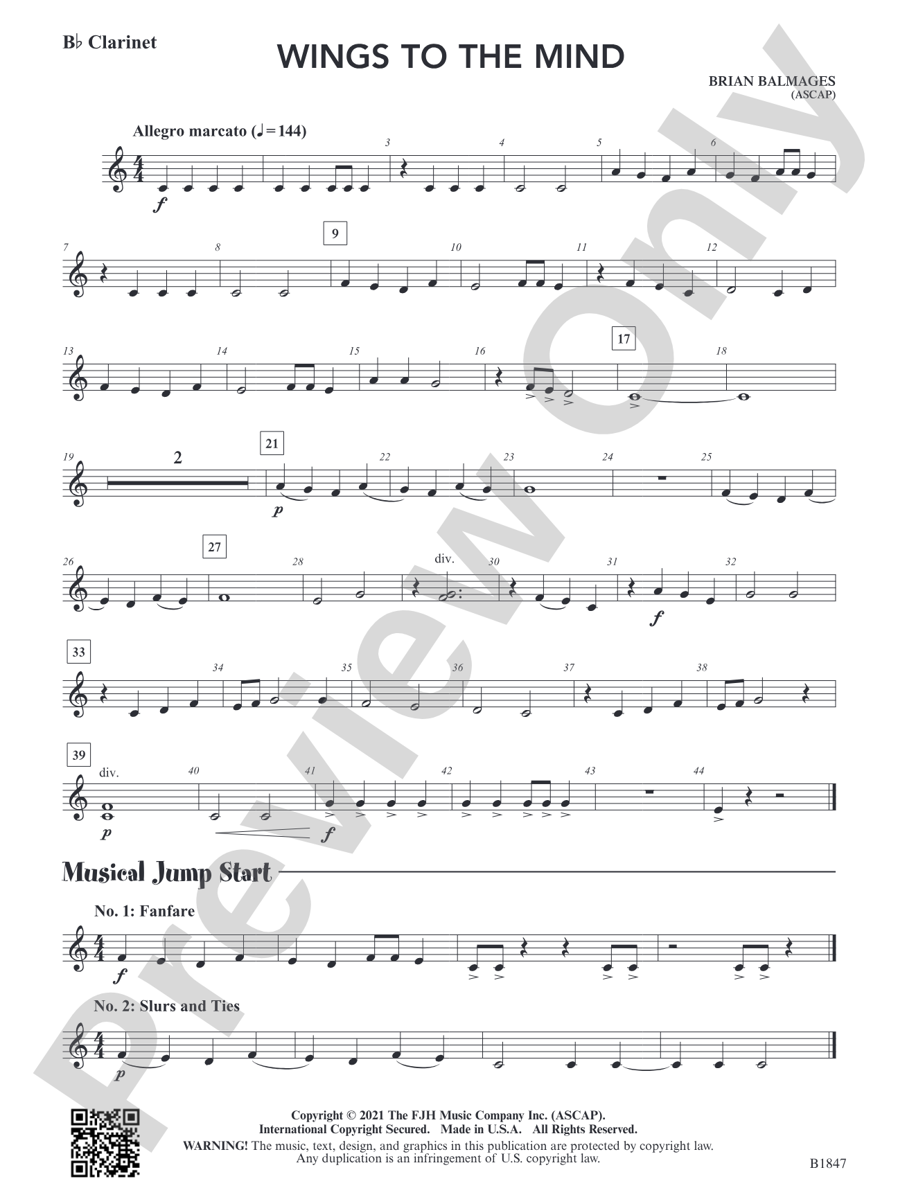 Wings to the Mind: B-flat Clarinet