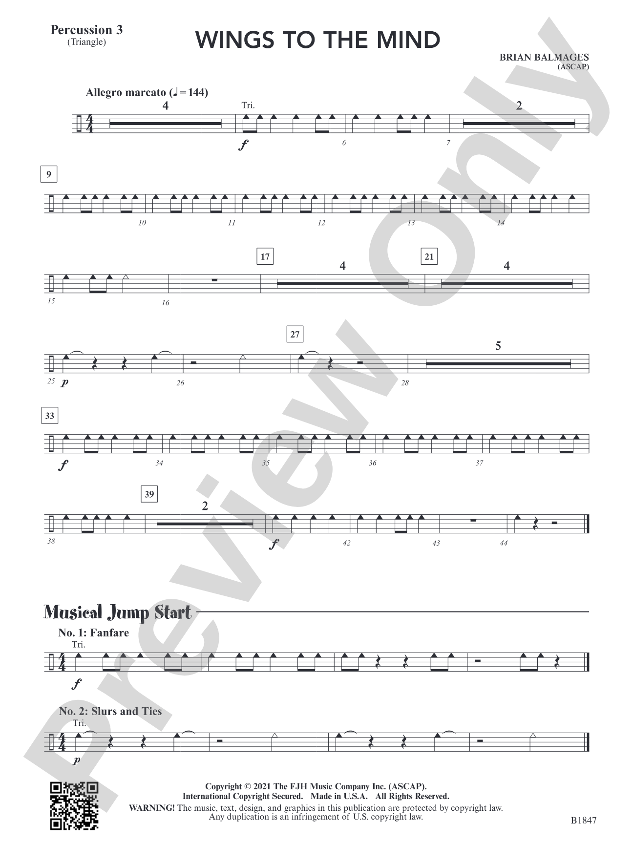 Wings to the Mind: Percussion 3