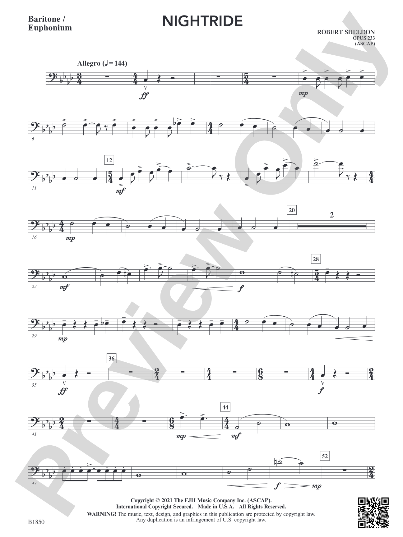 Nightride: Baritone / Euphonium