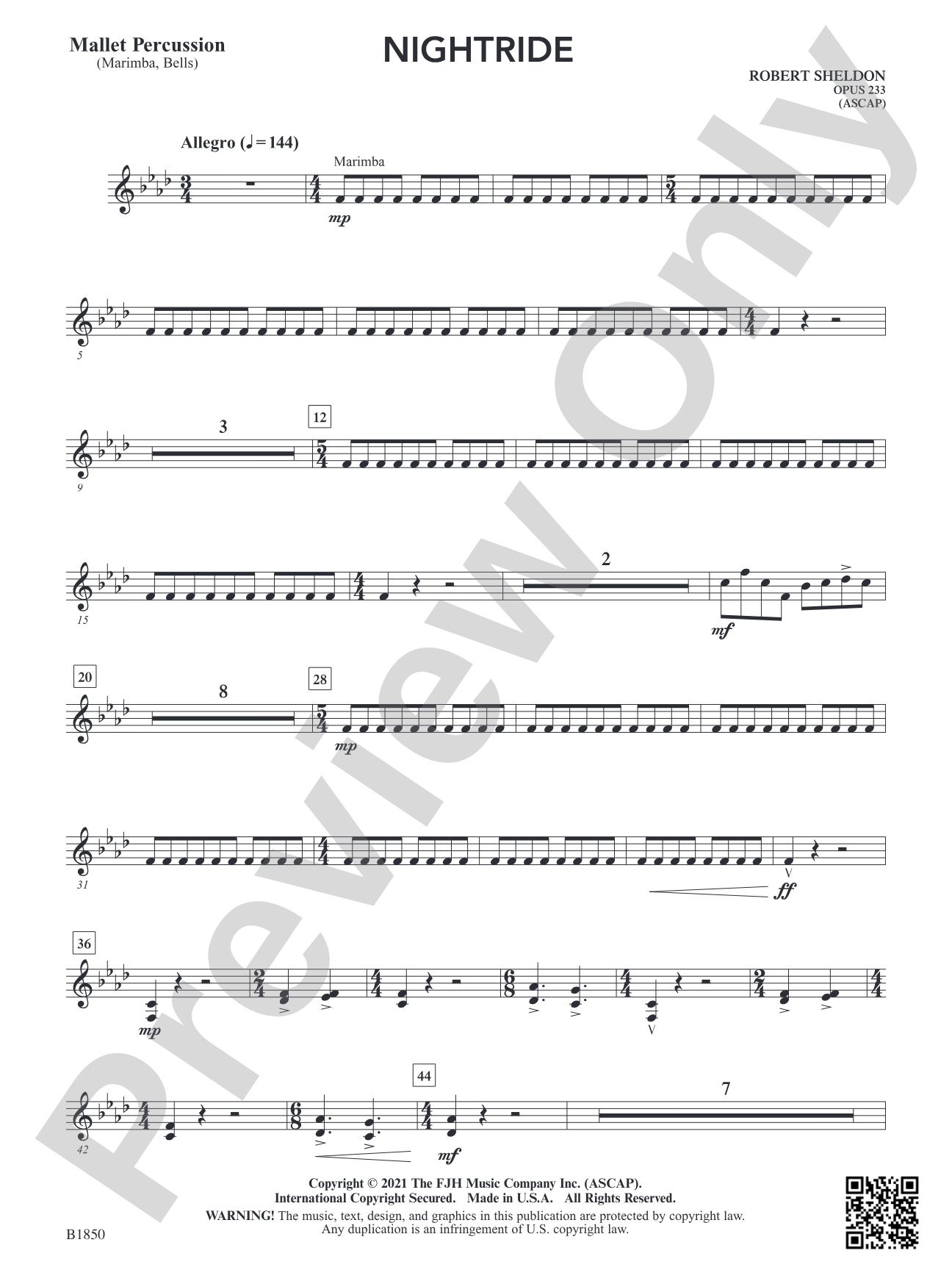 Nightride: Mallet Percussion