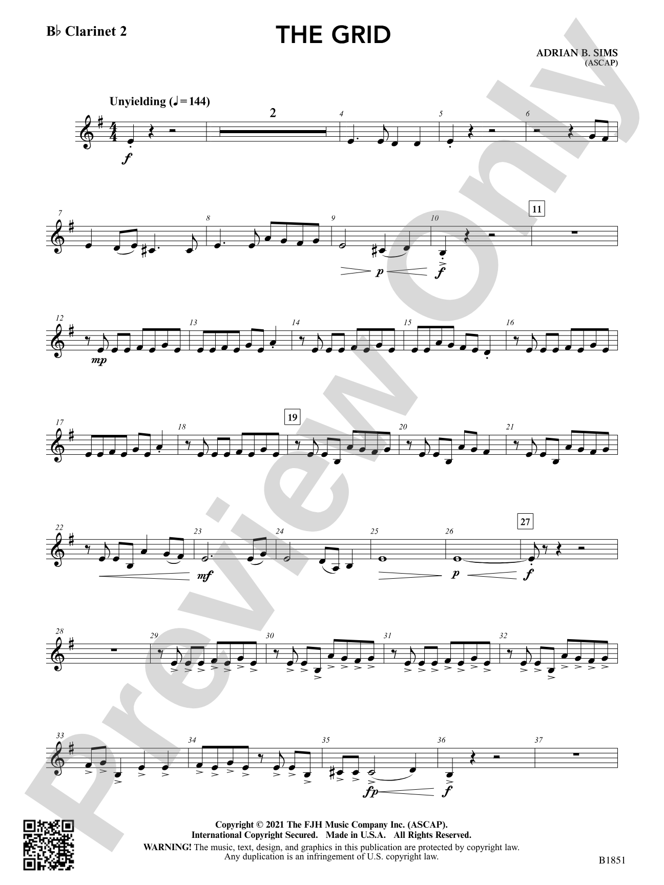 The Grid: B-flat Clarinet 2