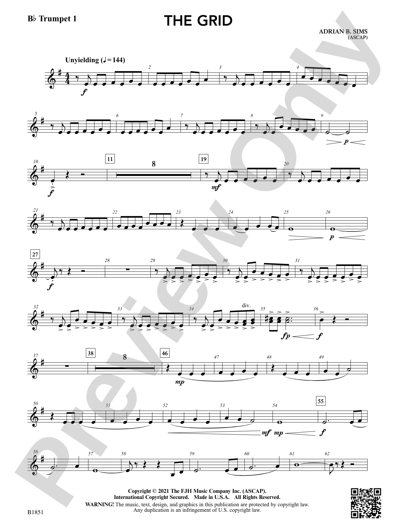 The Grid: B-flat Trumpet 1