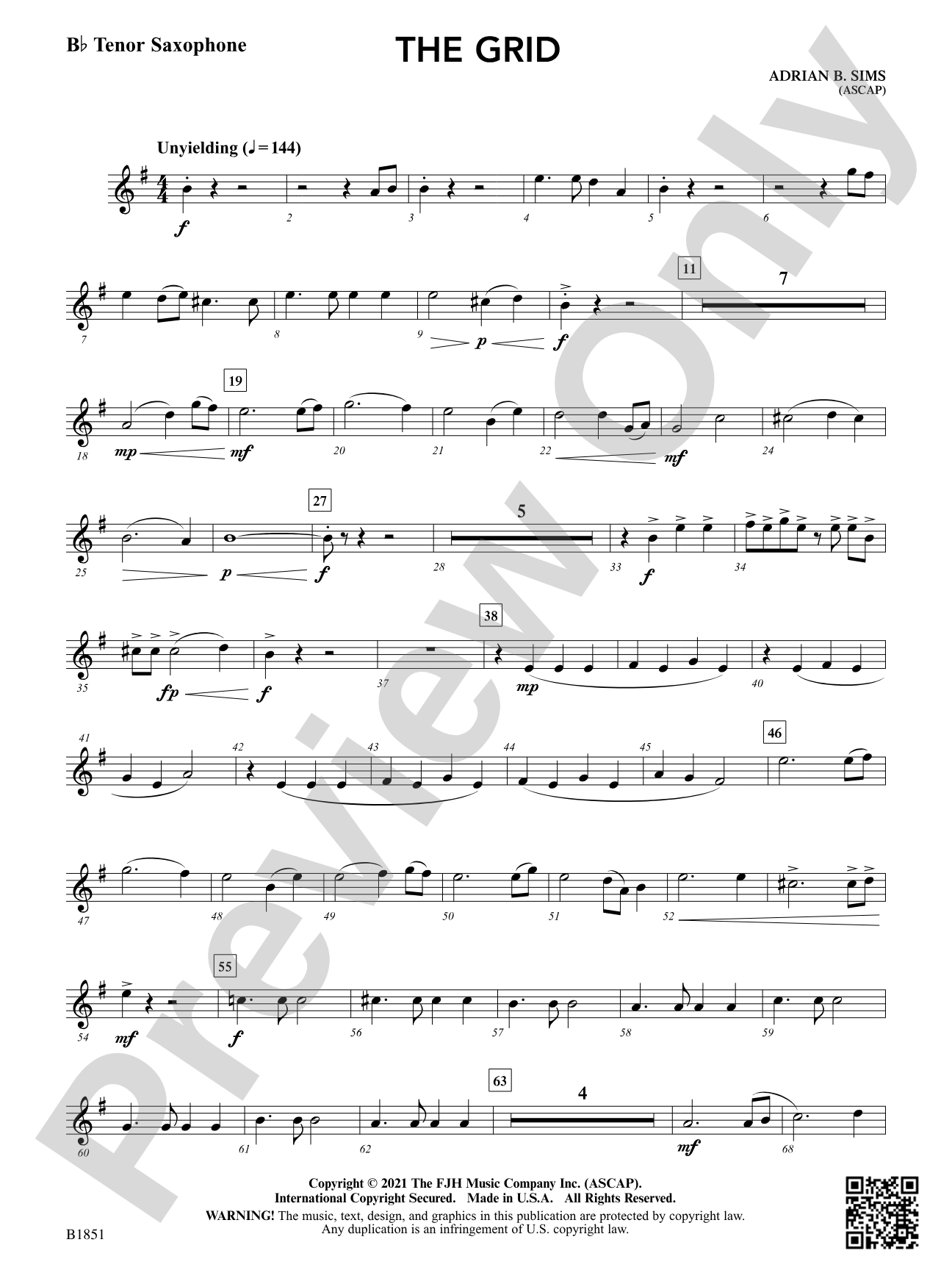The Grid: B-flat Tenor Saxophone