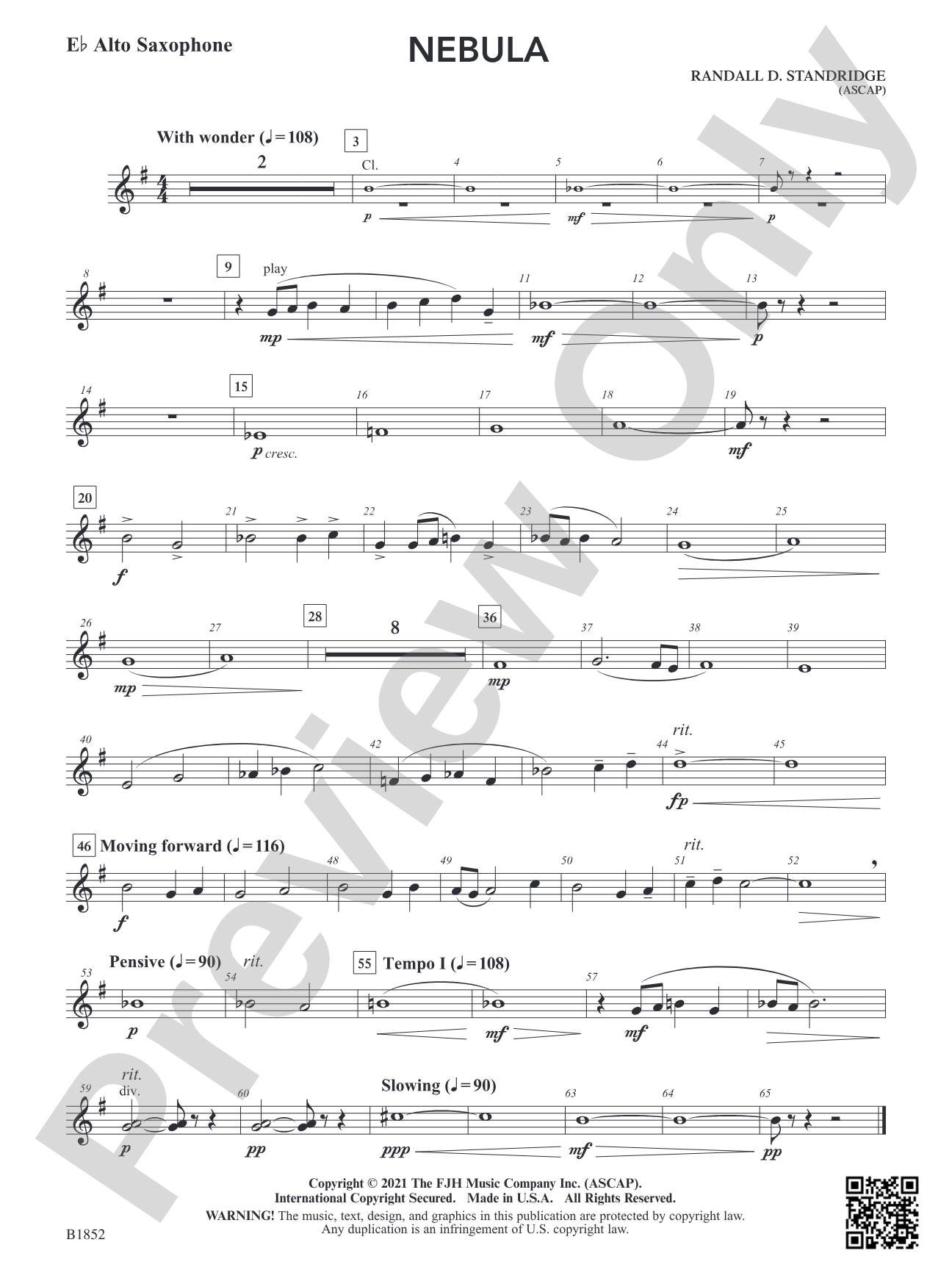 Nebula: E-flat Alto Saxophone