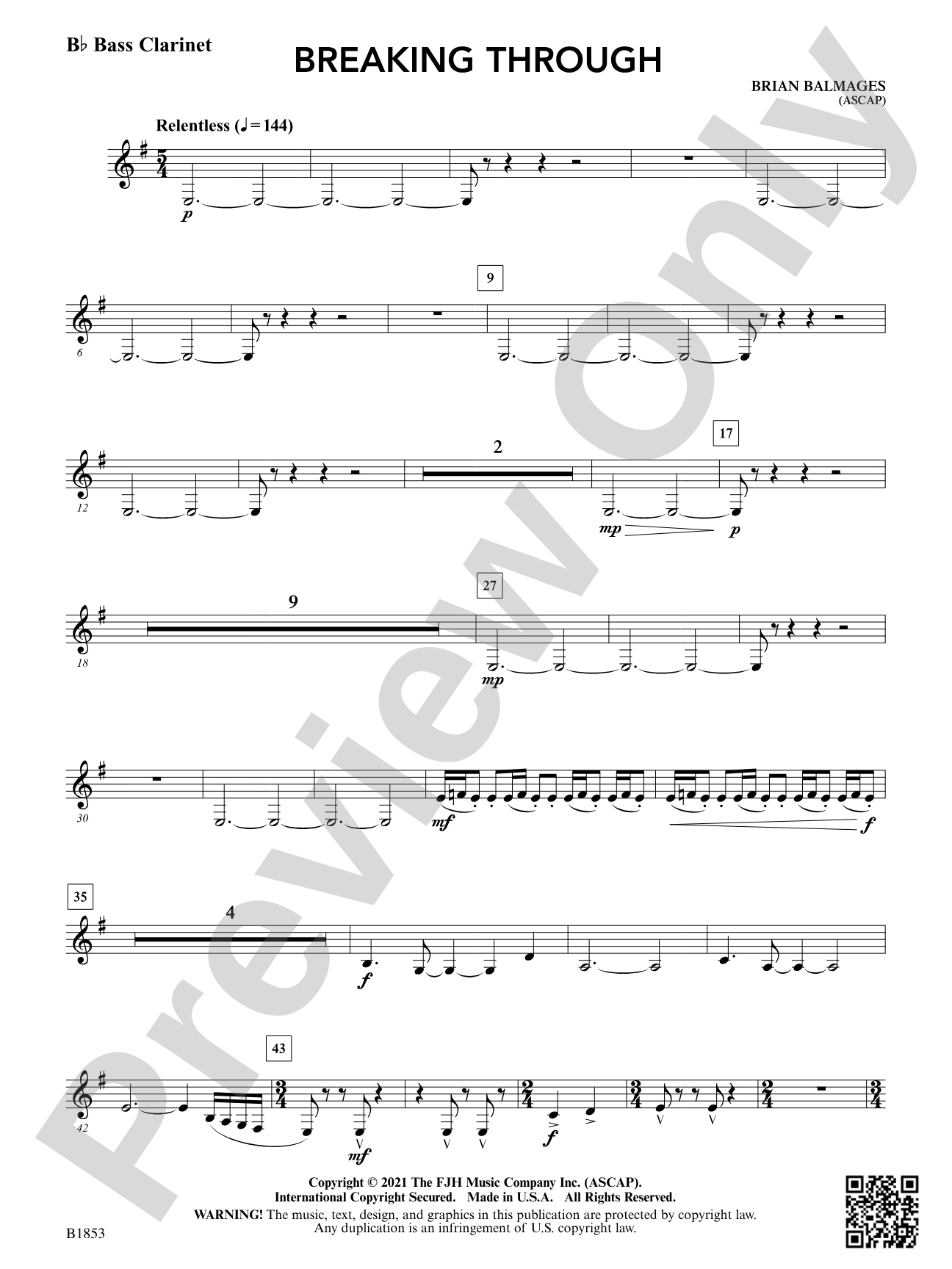 Breaking Through: B-flat Bass Clarinet