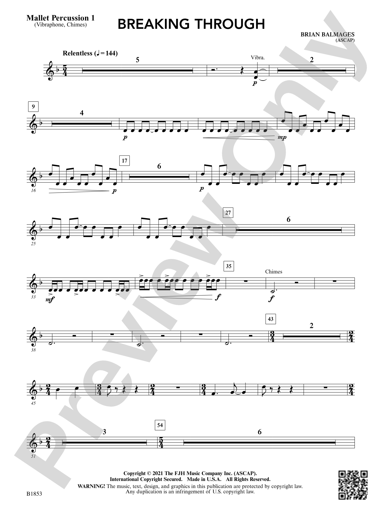 Breaking Through: Mallet Percussion 1