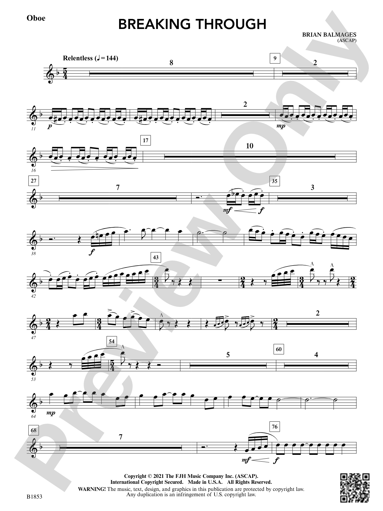 Breaking Through: Oboe