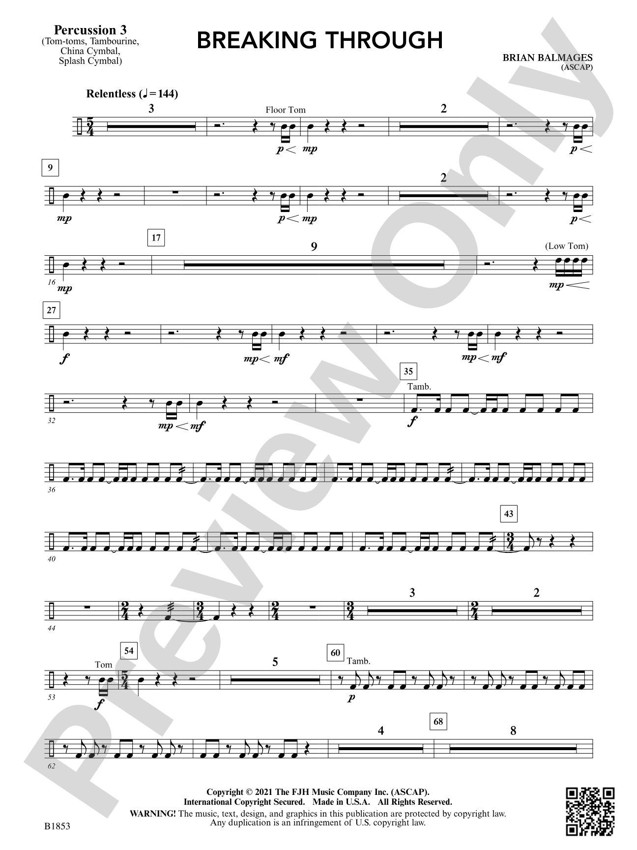 Breaking Through: Percussion 3