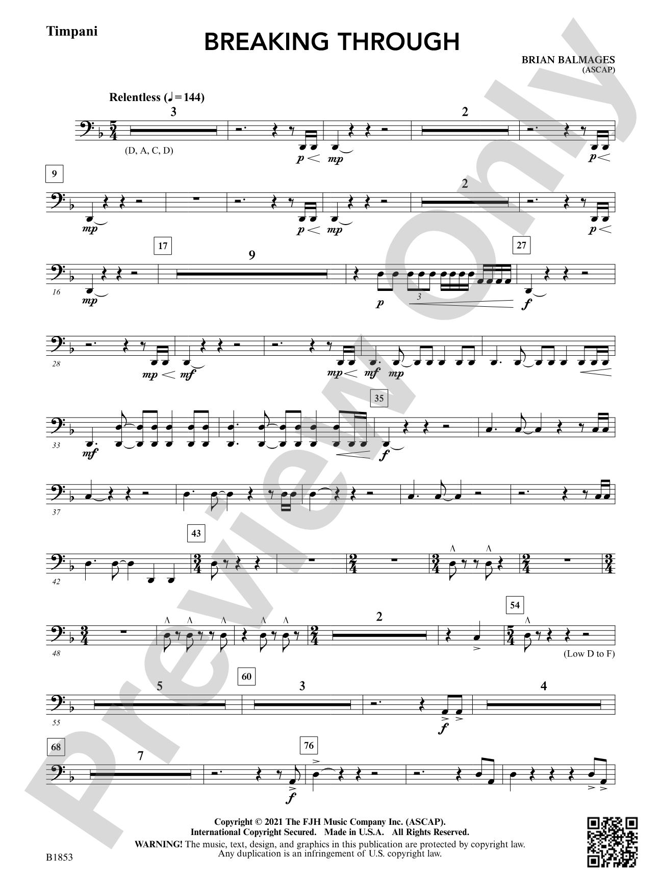 Breaking Through: Timpani
