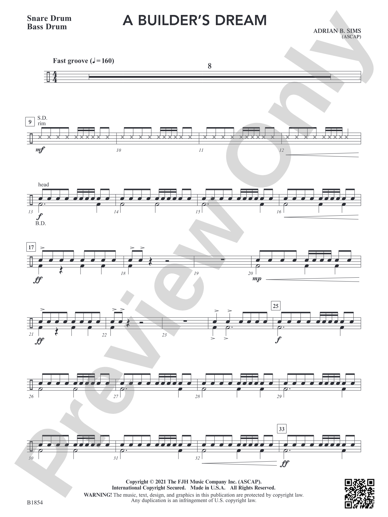 A Builder's Dream: Snare Drum / Bass Drum