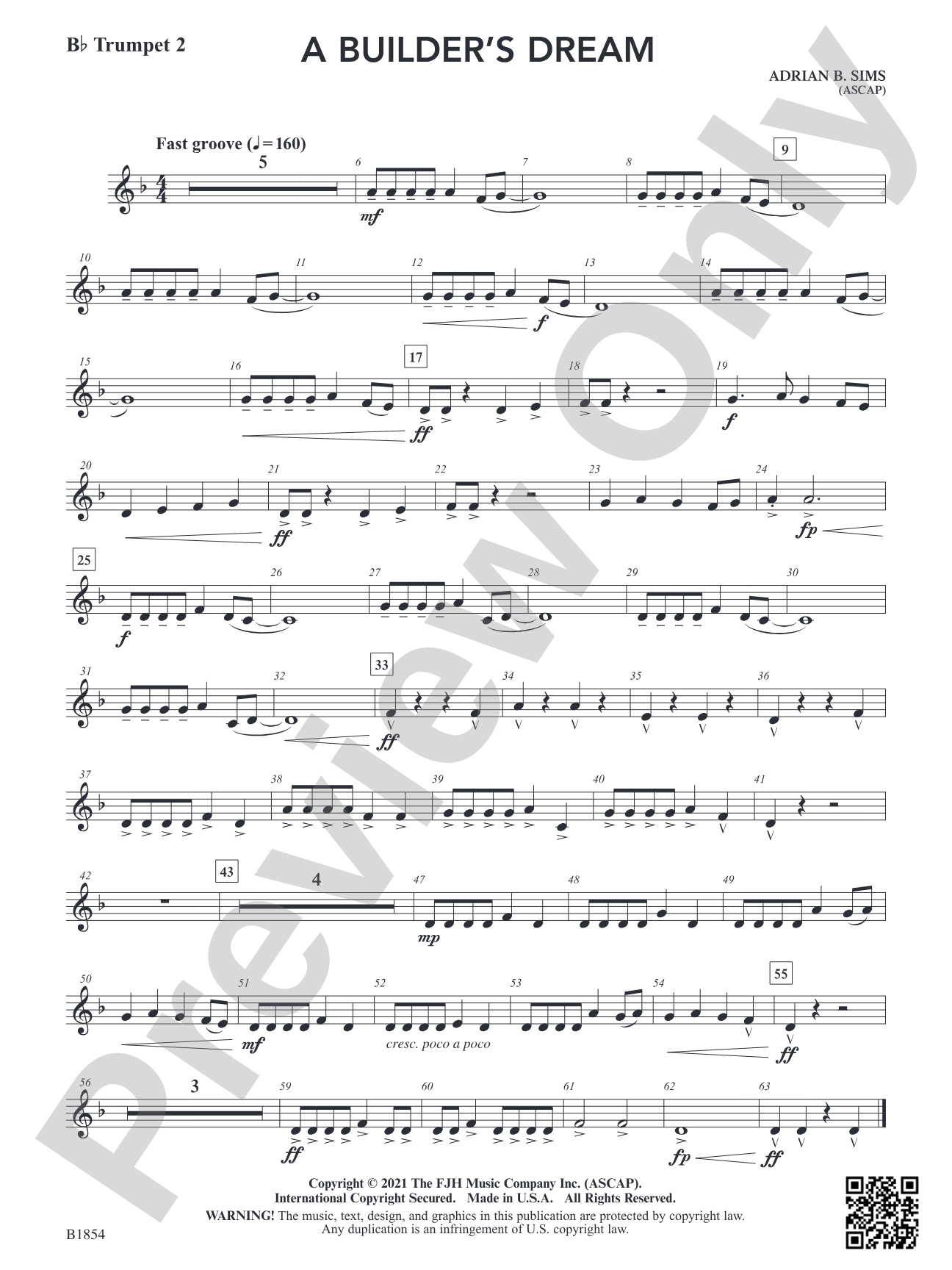 A Builder's Dream: B-flat Trumpet 2