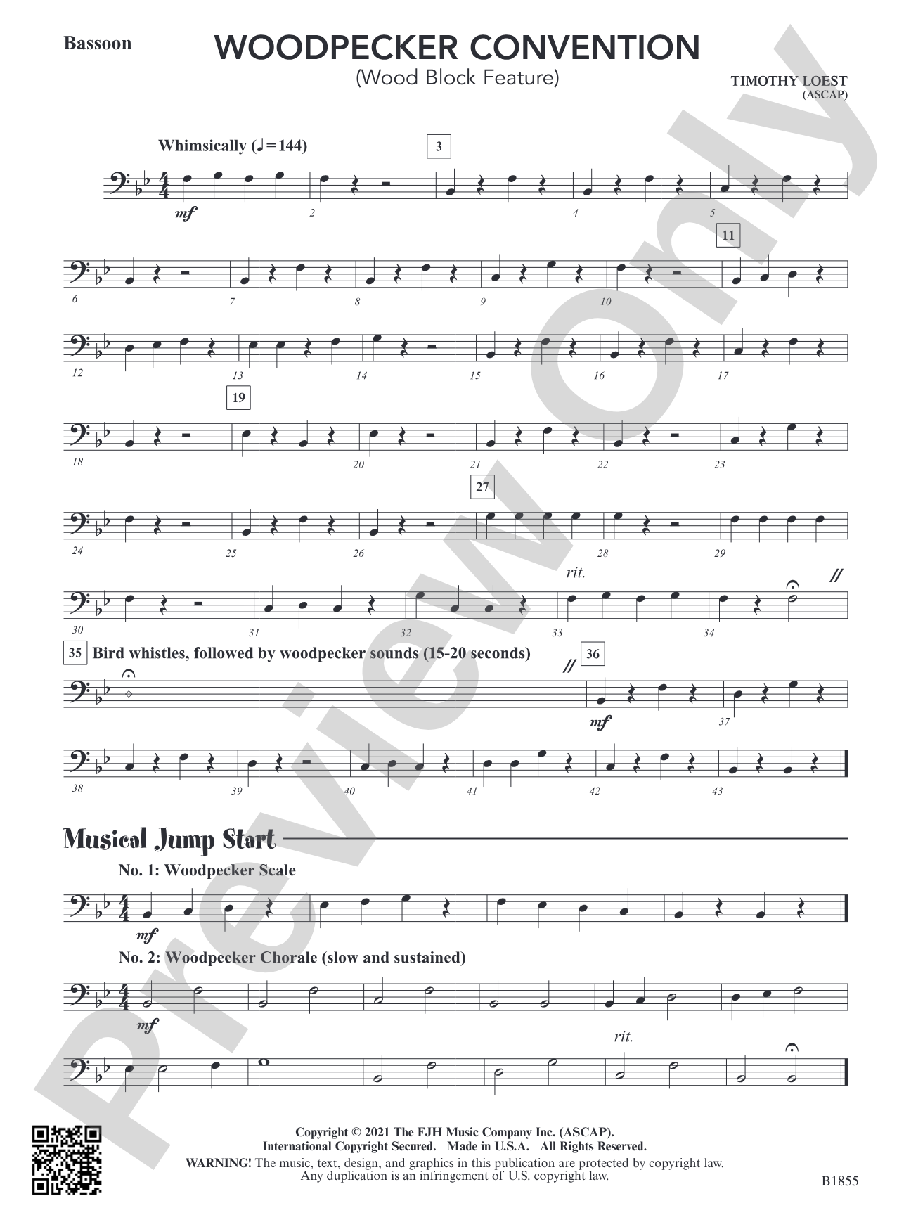 Woodpecker Convention (Wood Block Feature): Bassoon