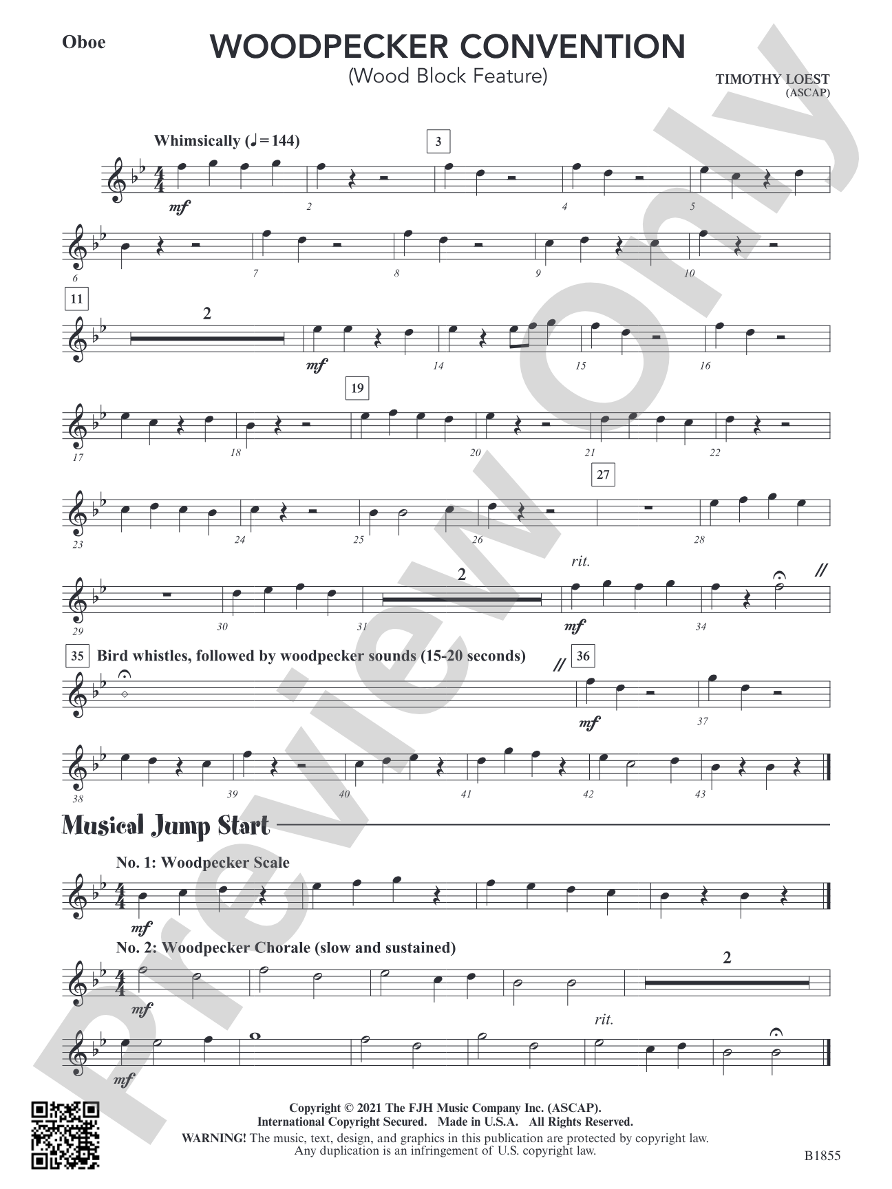 Woodpecker Convention (Wood Block Feature): Oboe