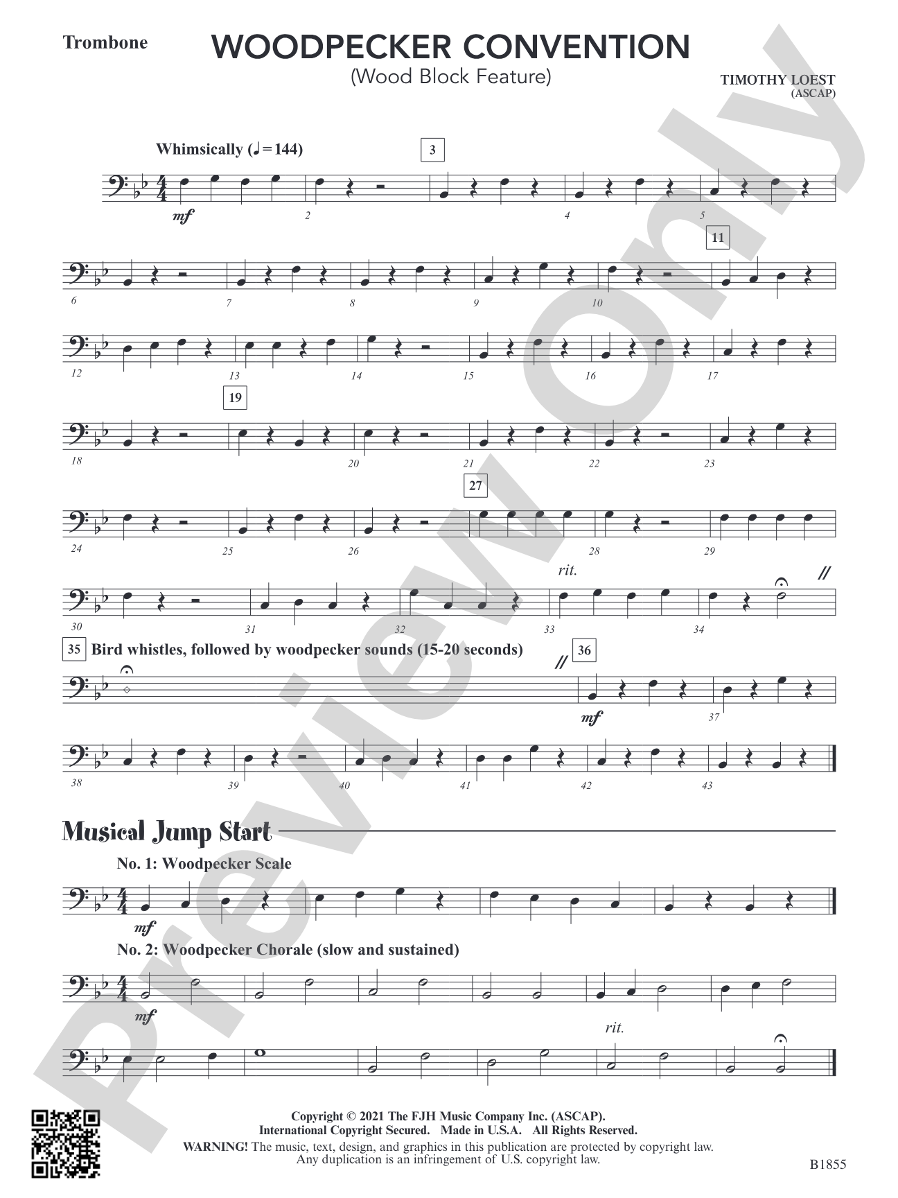 Woodpecker Convention (Wood Block Feature): Trombone