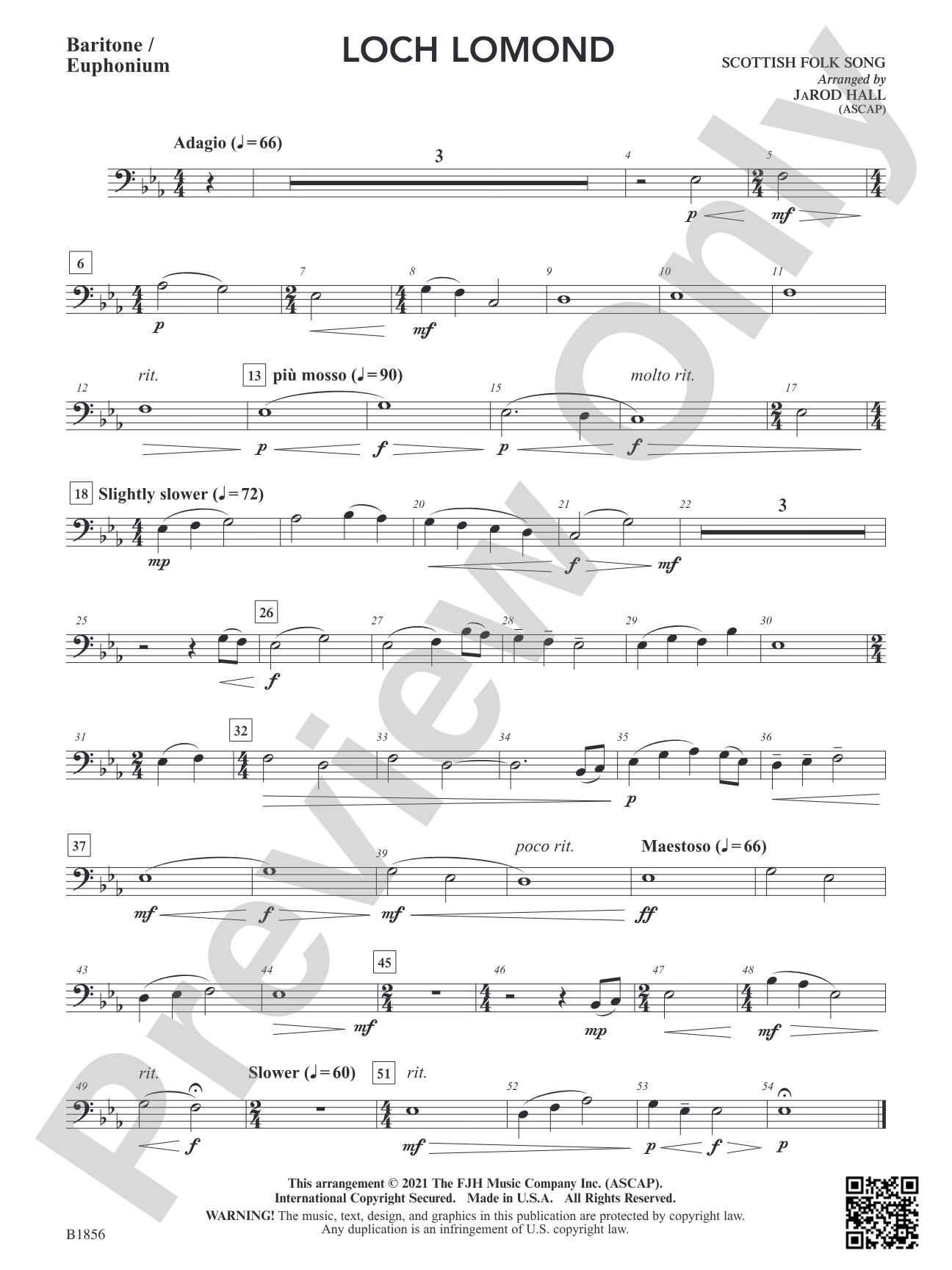 Loch Lomond: Baritone / Euphonium