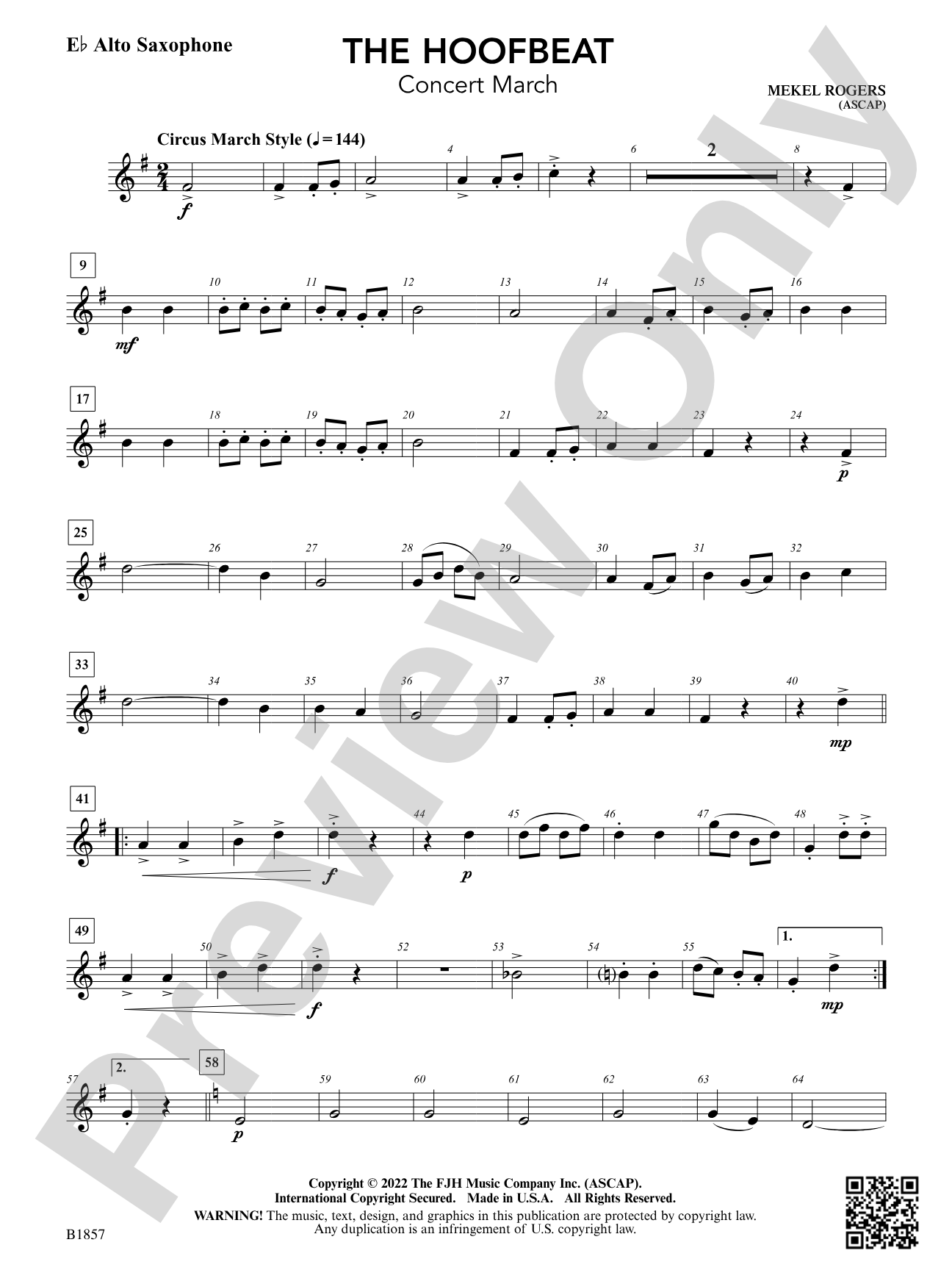 The Hoofbeat: E-flat Alto Saxophone