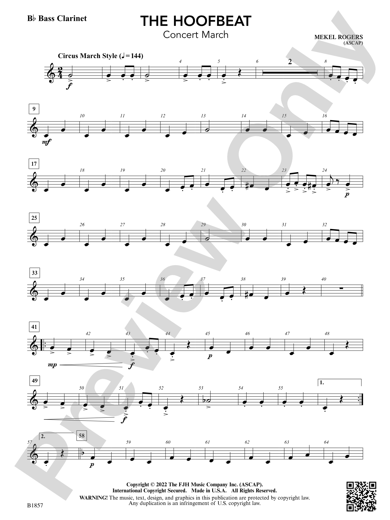 The Hoofbeat: B-flat Bass Clarinet
