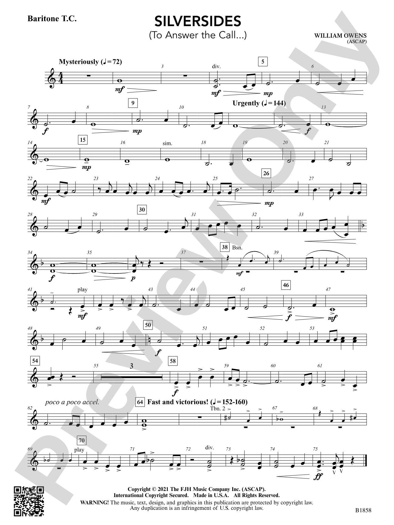 Silversides: Baritone T.C.