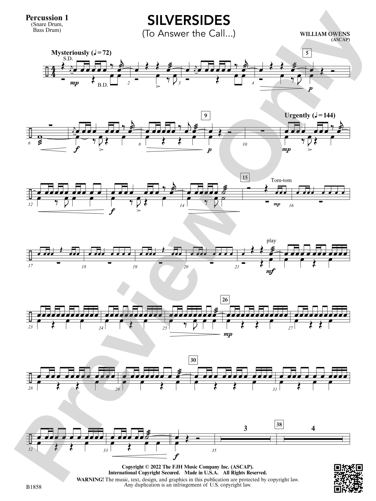 Silversides: Percussion 1