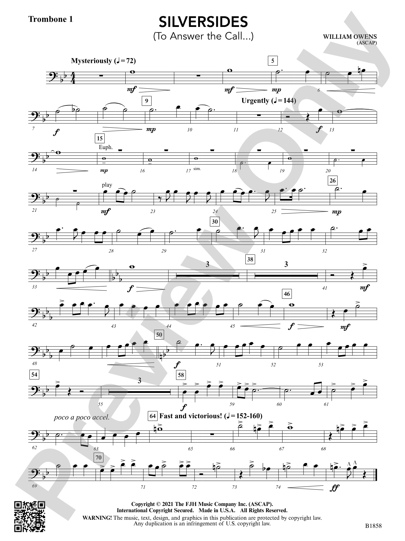 Silversides: Trombone 1