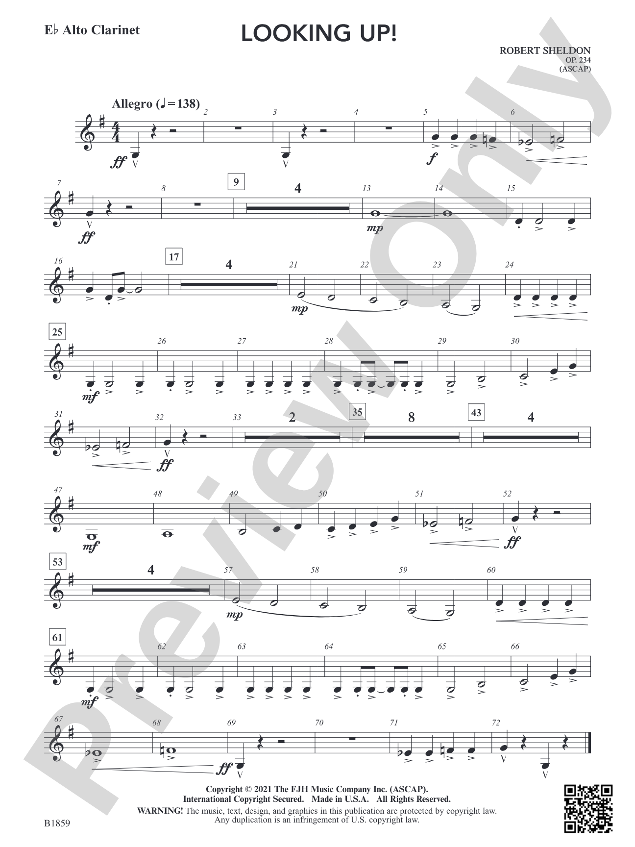 Looking Up!: E-flat Alto Clarinet