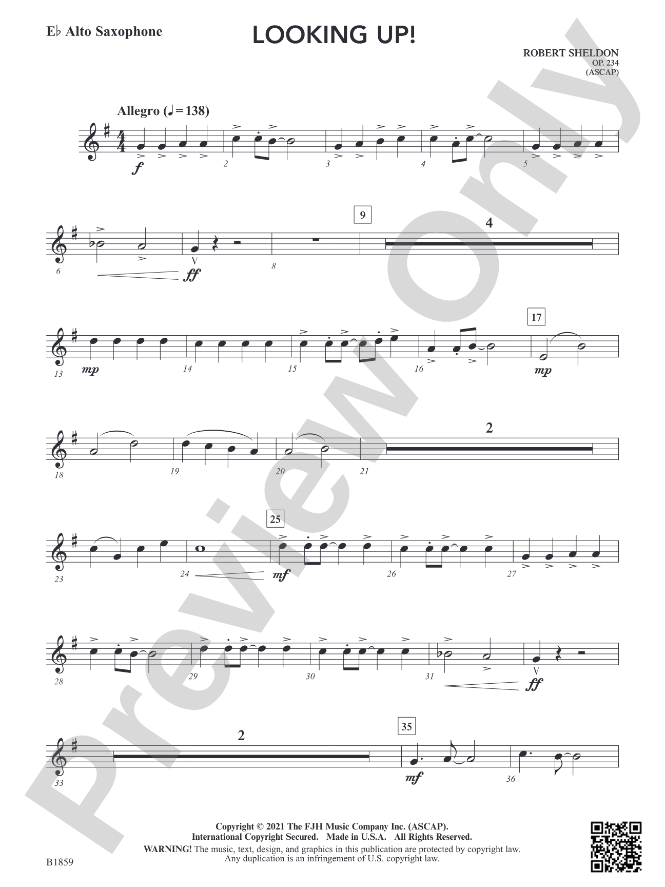 Looking Up!: E-flat Alto Saxophone