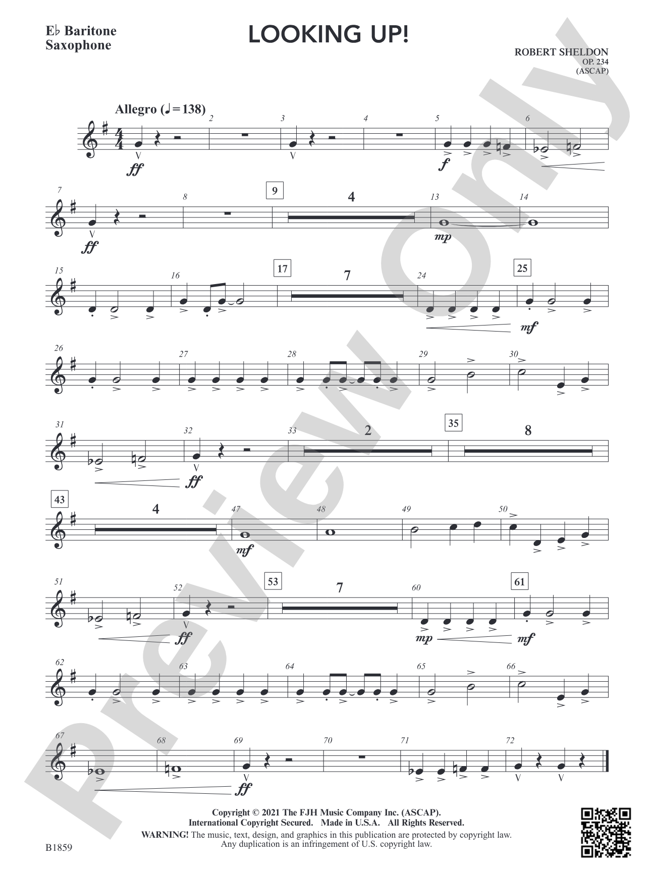 Looking Up!: E-flat Baritone Saxophone