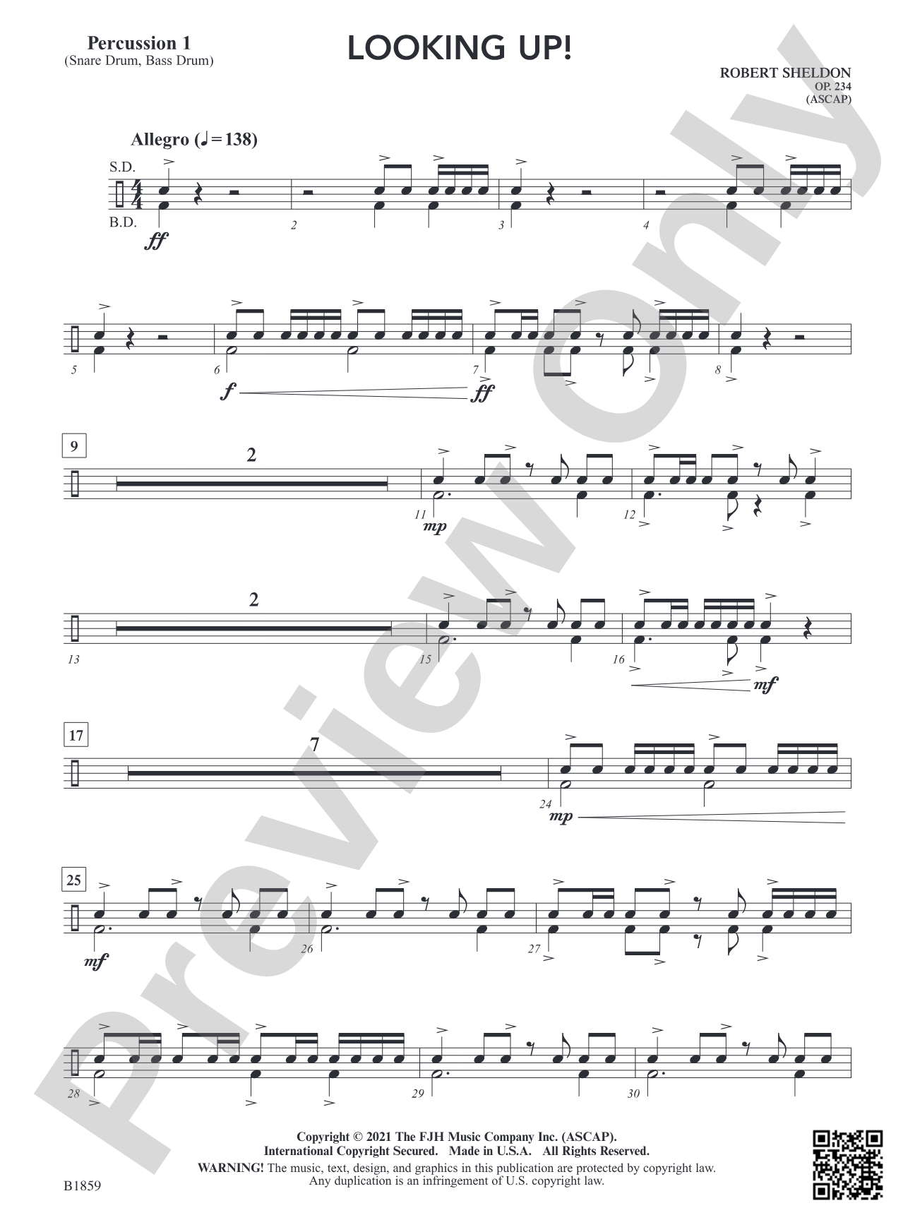 Looking Up!: Percussion 1