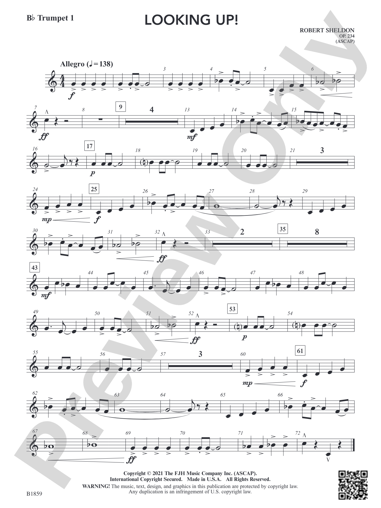 Looking Up!: B-flat Trumpet 1