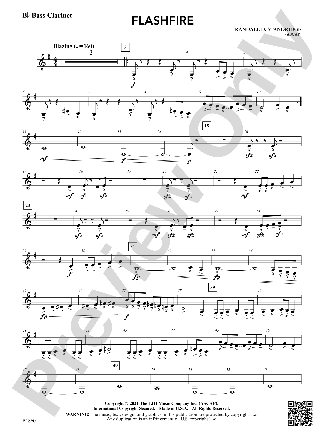 Flashfire: B-flat Bass Clarinet