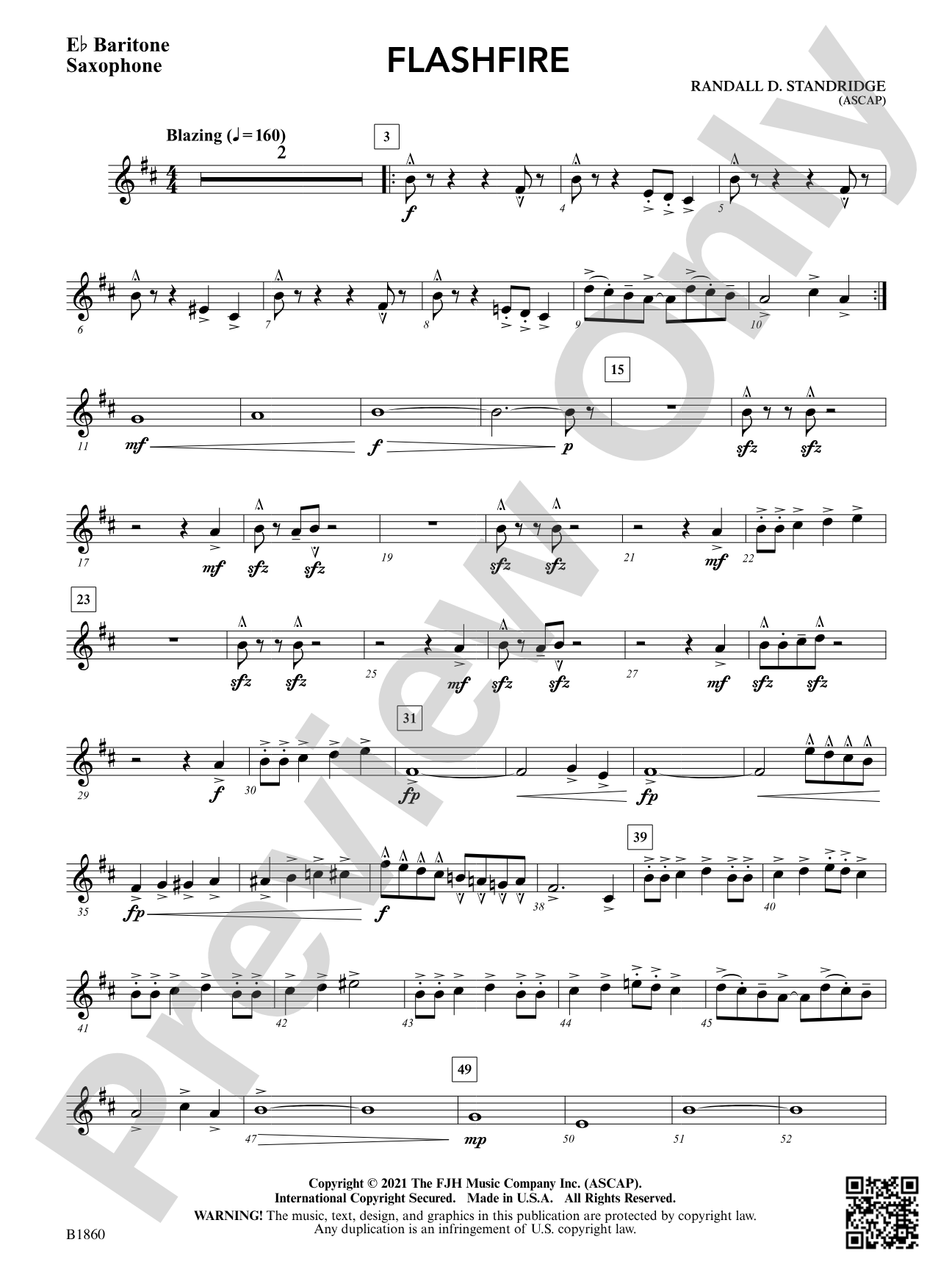Flashfire: E-flat Baritone Saxophone