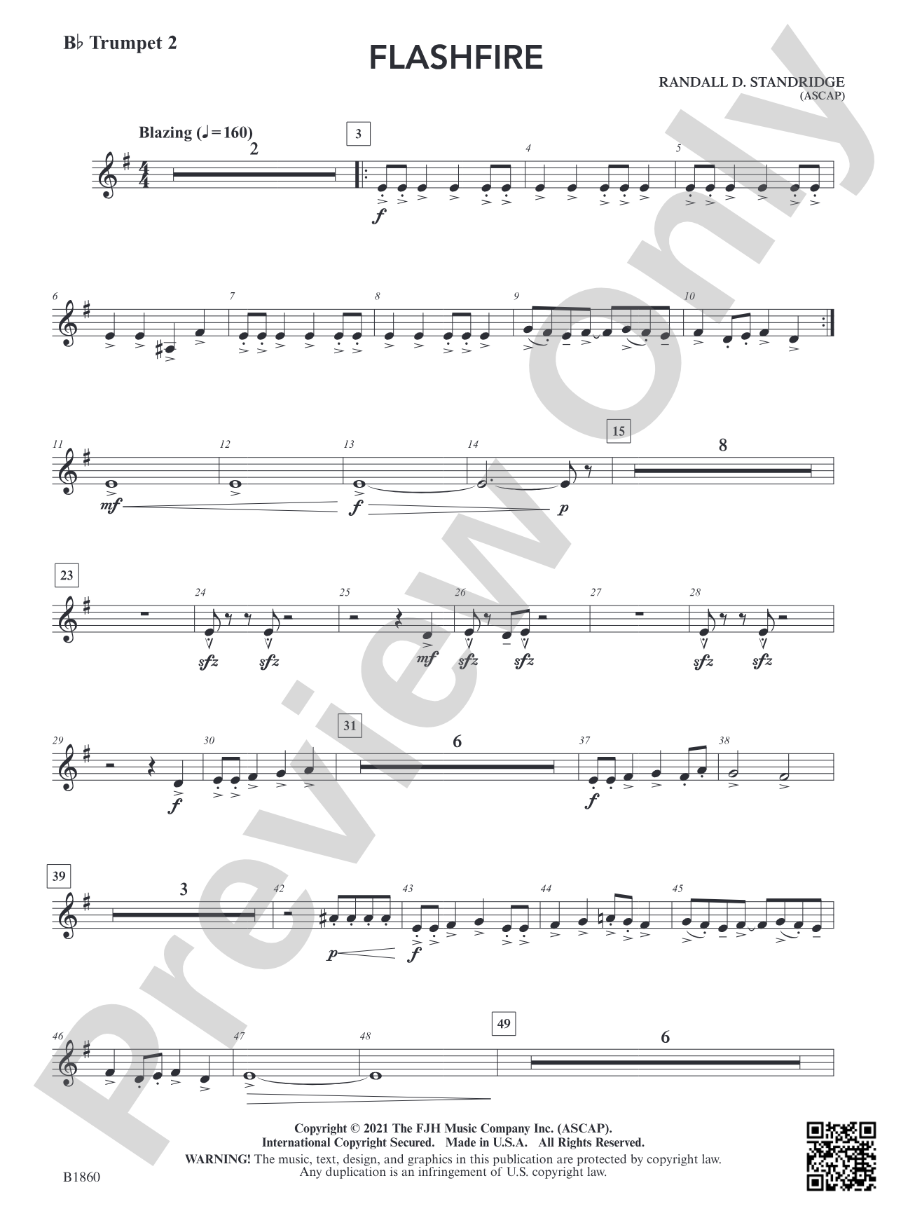 Flashfire: B-flat Trumpet 2