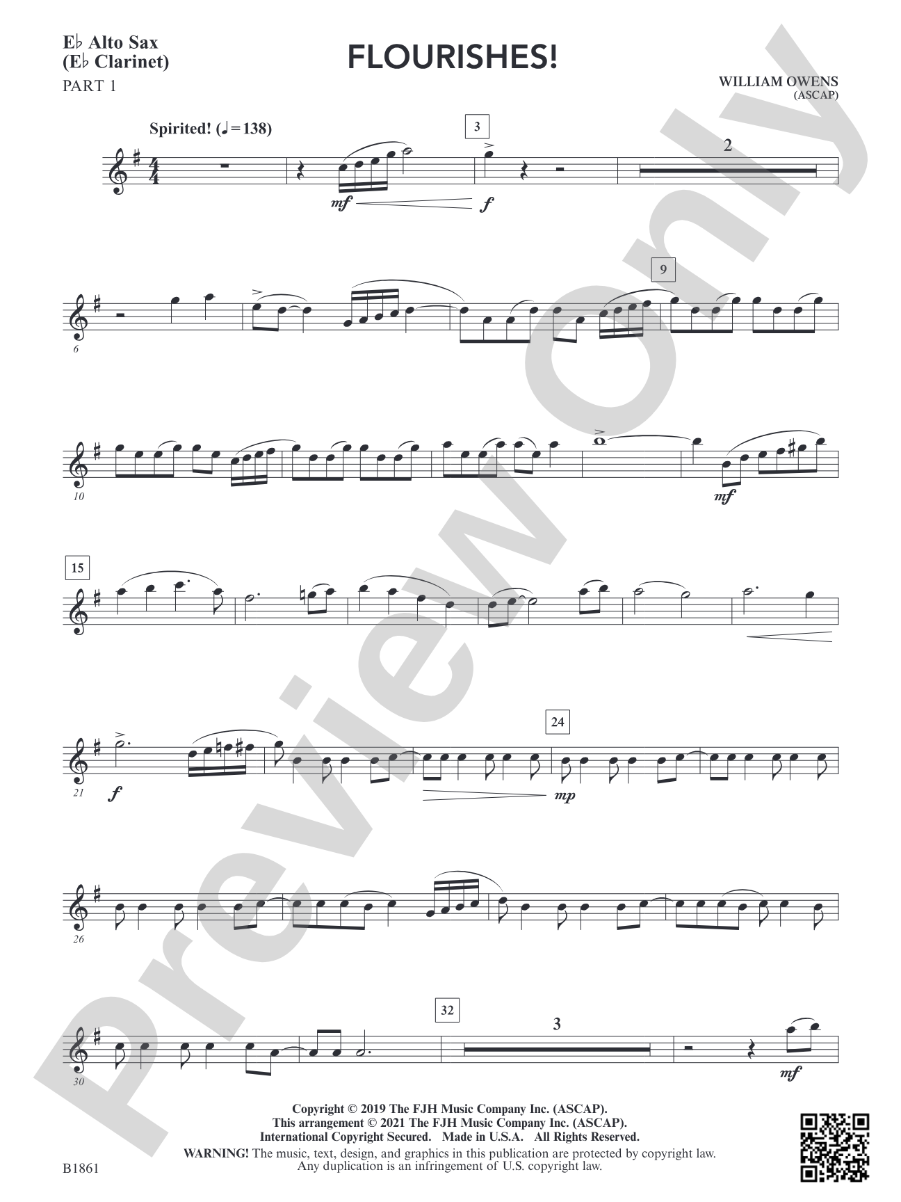 Flourishes!: Part 1 - E-flat Alto Sax (E-flat Clarinet)