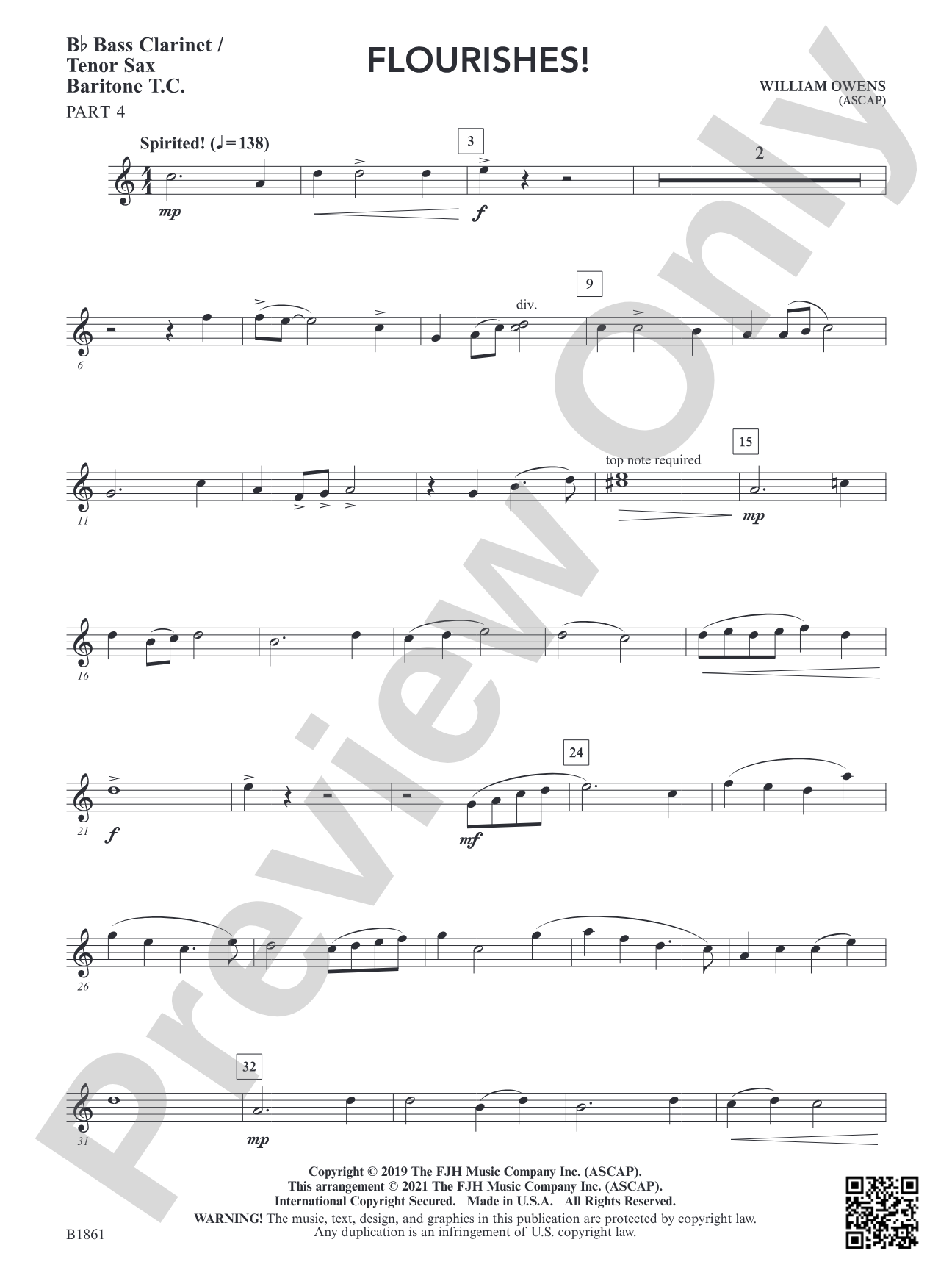 Flourishes!: Part 4 - B-flat Bass Clarinet / Tenor Sax